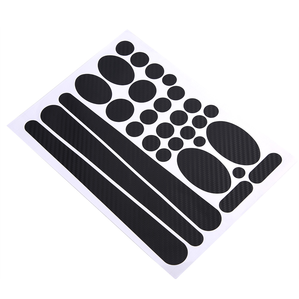 Kit De Protection Autocollant Pour Bases Et Cadre De Vélo, Film Adhésif Carbone (texture 3d)