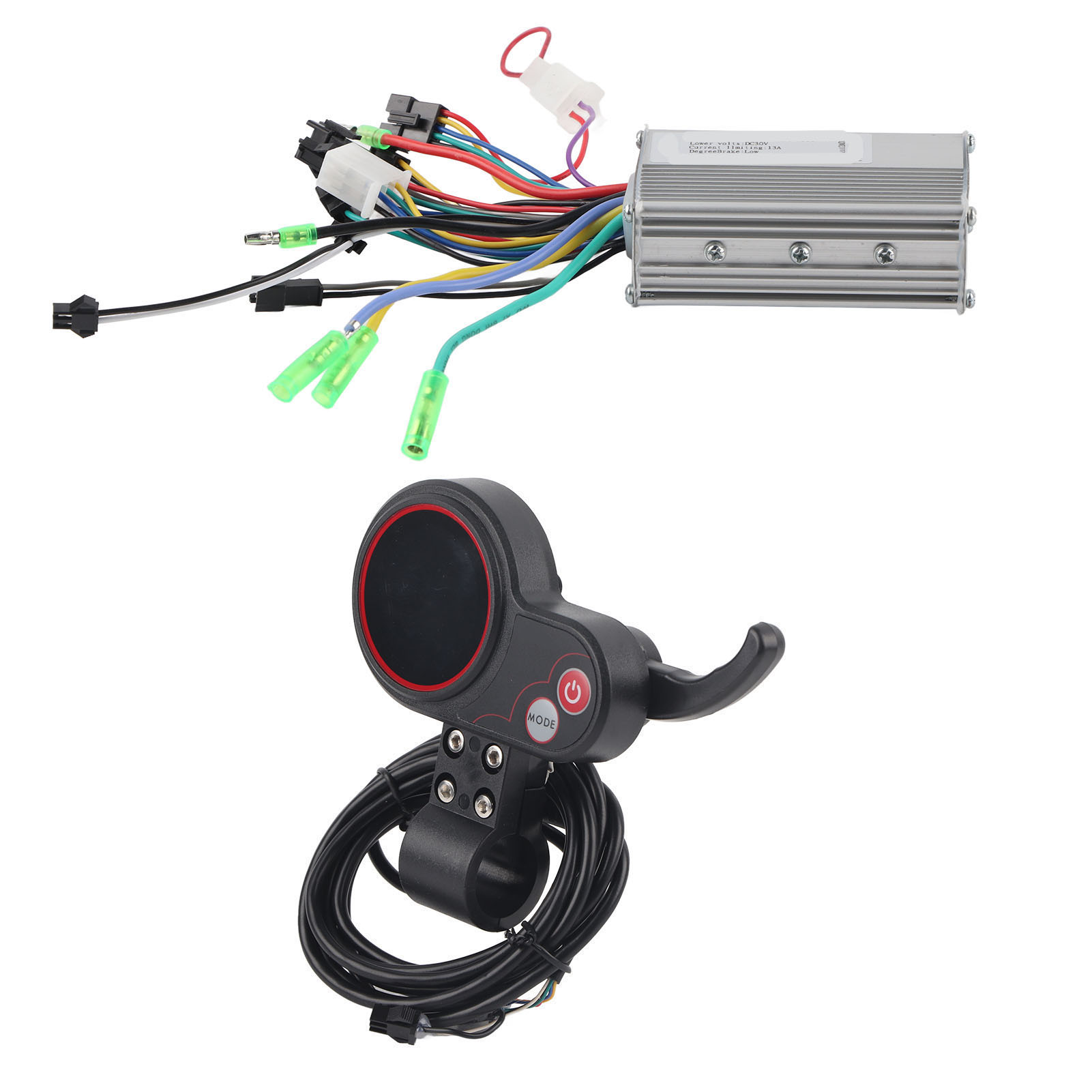 Panneau De Commande Avec Écran Lcd Et Sélecteur De Vitesse Pour Vélo/scooter Électrique 36 V