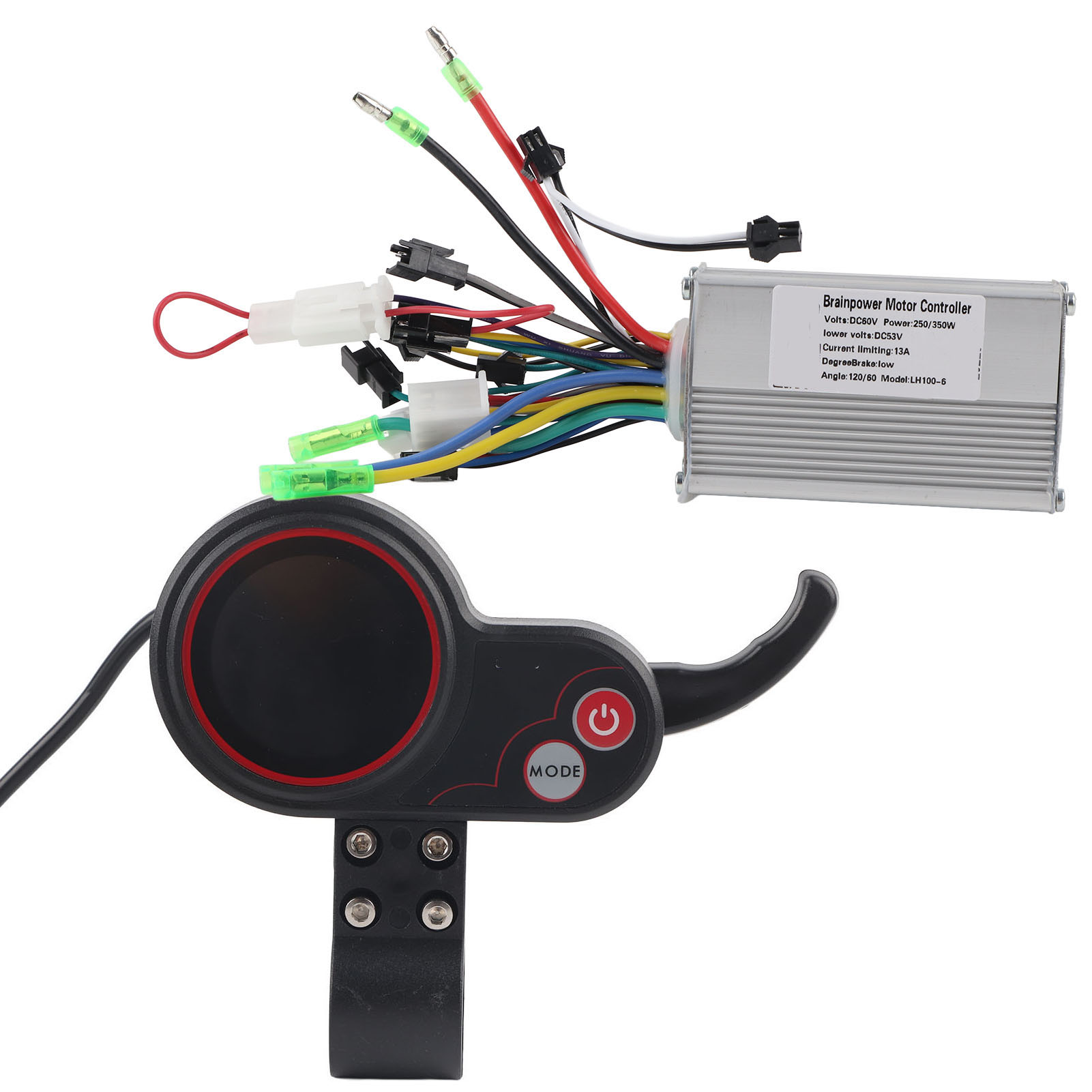 Panneau De Commande Avec Écran Lcd Et Sélecteur De Vitesse Pour Vélo/scooter Électrique 60 V