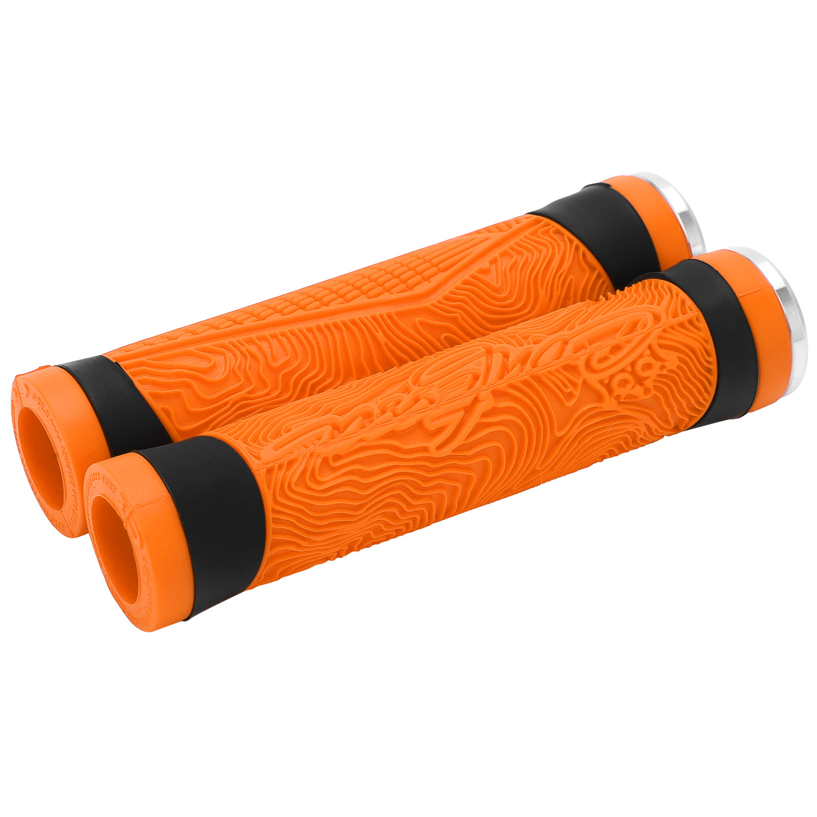 Poignées De Guidon En Silicone Pour Vtt, Embouts De Guidon Plats, Protection De Guidon, Orange