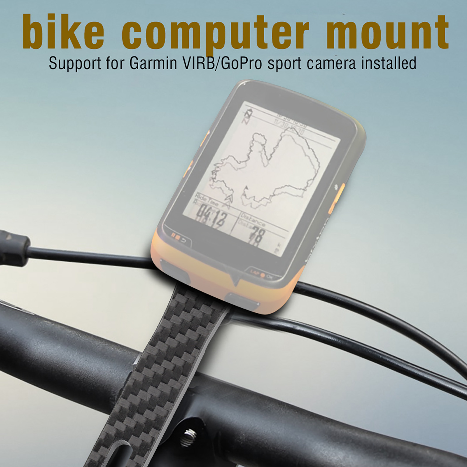 Support De Compteur De Vélo De Route Intégré À La Potence Pour Garmin Et Bryton (pour Bryton)
