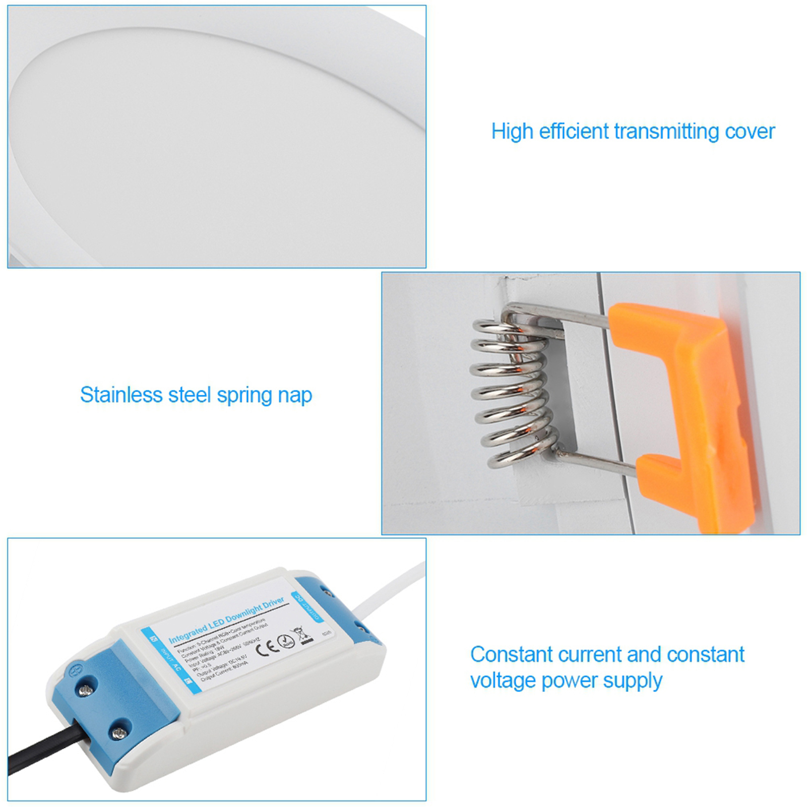 18-w-led-einbaustrahler, Rgb+cct-dimmbare Deckenleuchte, Wlan-steuerung Per App, 230-v-leuchtmittel Mit Hintergrundbeleuchtung