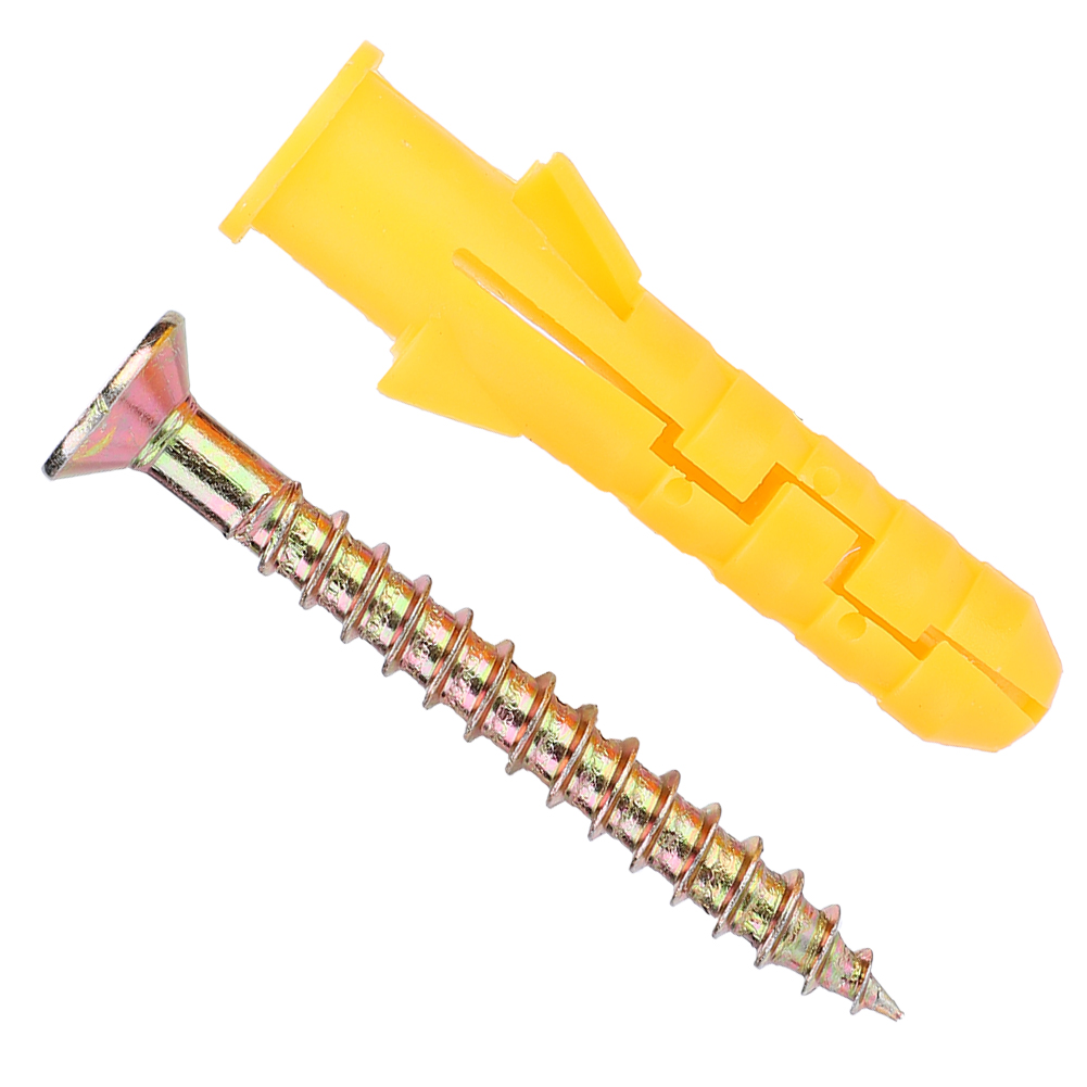 M10 Kunststoff-dübel Mit Selbstbohrenden Schrauben Und Befestigungsmaterial, Heimwerker-hardware-set Für Hohl- Und Vollwände, 50-teilig, Robust Und Langlebig.