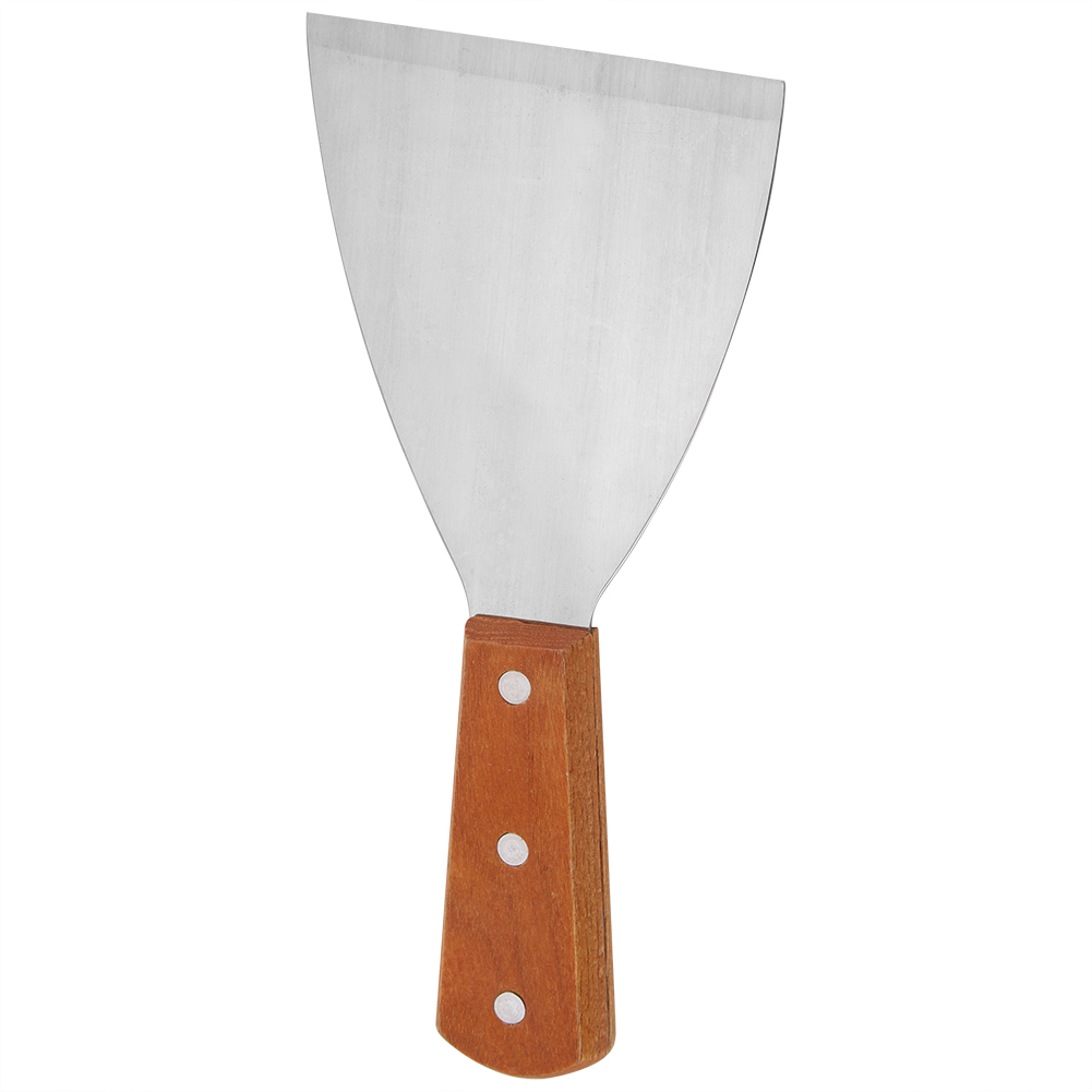 Hitzebeständiger, Antihaftbeschichteter Grillspatel Aus Edelstahl Zum Wenden Von Steaks, Grillwerkzeug, Langer Griff, 1 Stück