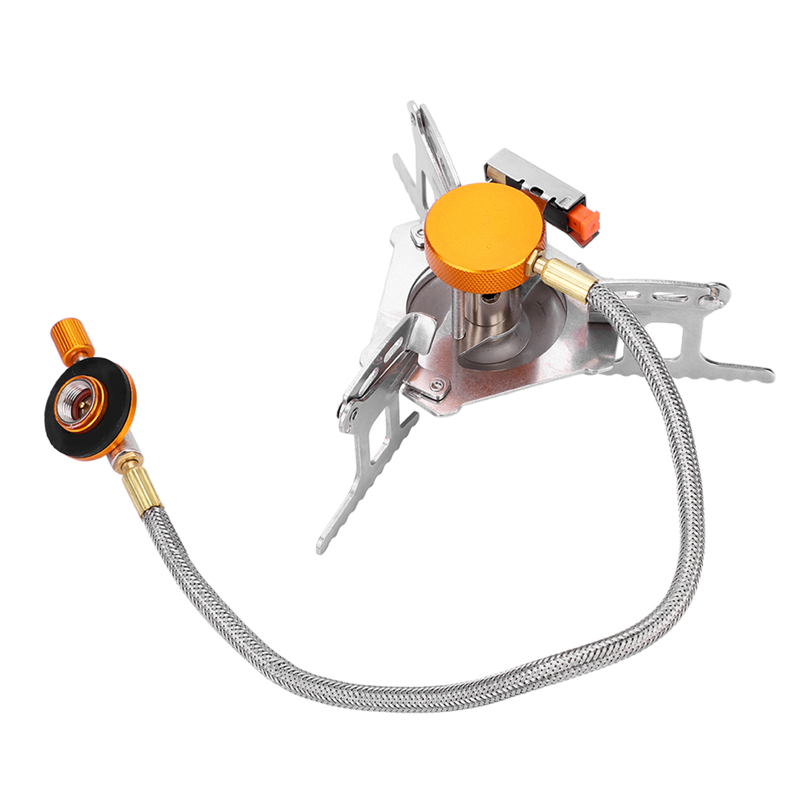 Tragbarer 3500-w-gaskocher Für Camping, Faltbar Für Wanderungen Und Picknicks, Mini-metallbrenner, Kompakter Outdoor-kocher