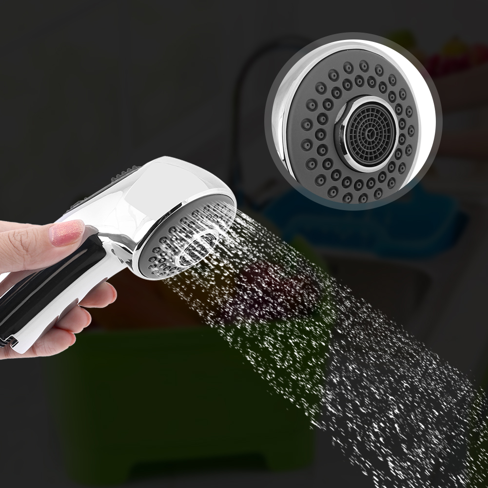 Küchenarmatur Aus Chrom, Ausziehbare Mischbatterie Mit Brausekopf, Waschbeckenarmatur Für Badezimmer