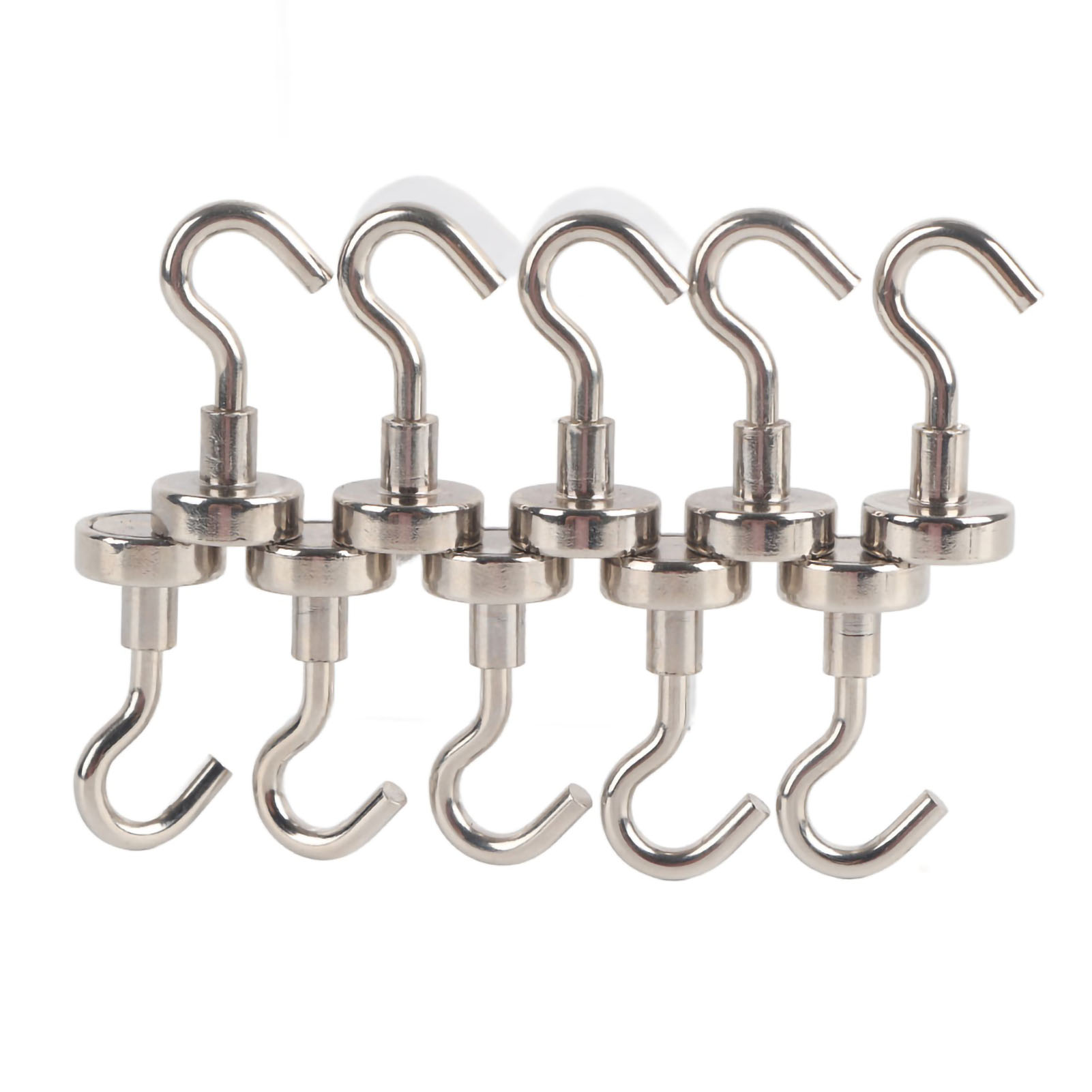 Set Mit 10 Extra Starken 16-mm-magnethaken, Leistungsstarke Magnete Zum Aufhängen, Für Die Organisation Im Innenbereich Und Zur Aufbewahrung