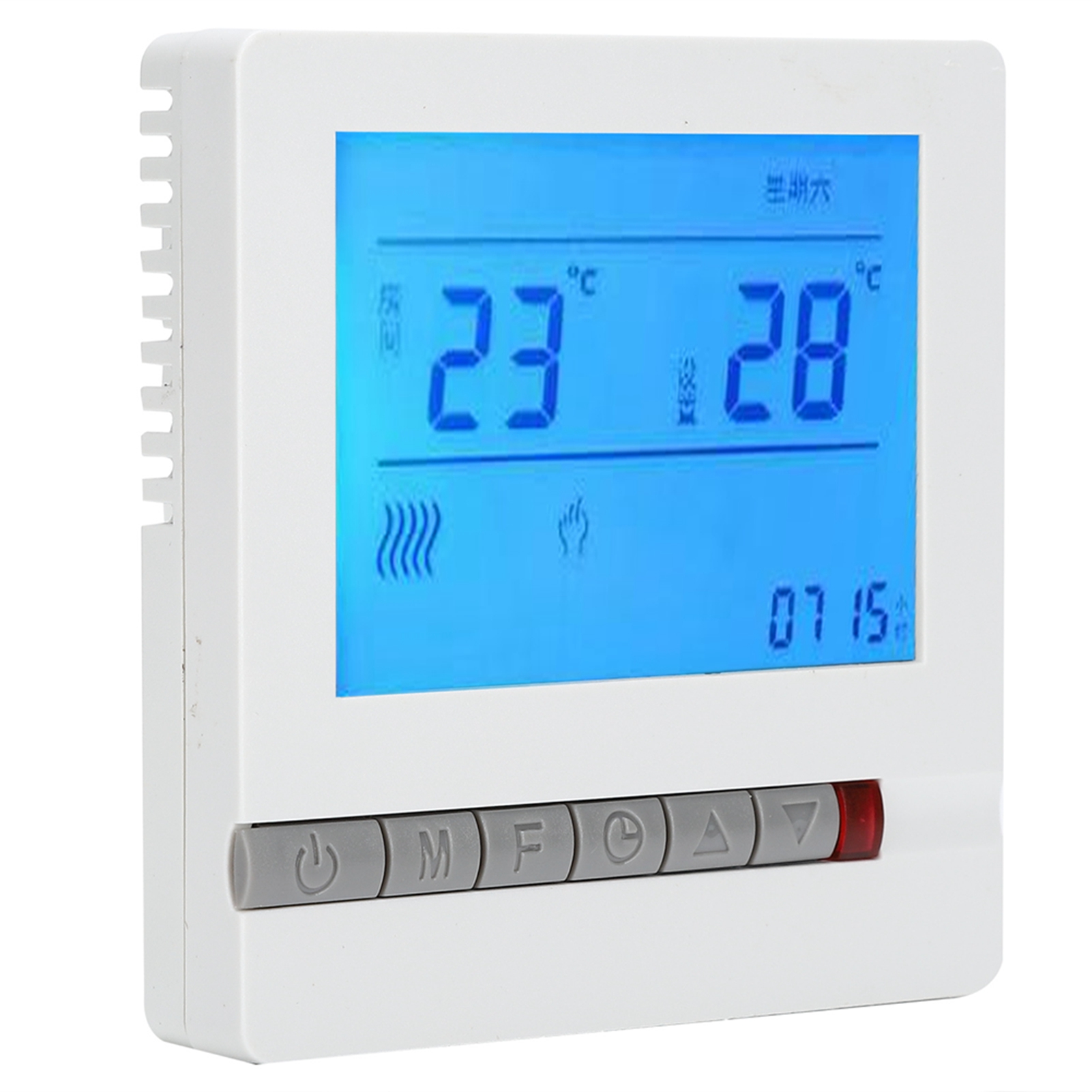 220v-verdrahteter Fußbodenheizungsthermostat, Wandmontierter Temperaturregler Mit Lcd-bildschirm, Präzises Bedienfeld Für Elektrische Fußbodenheizung.
