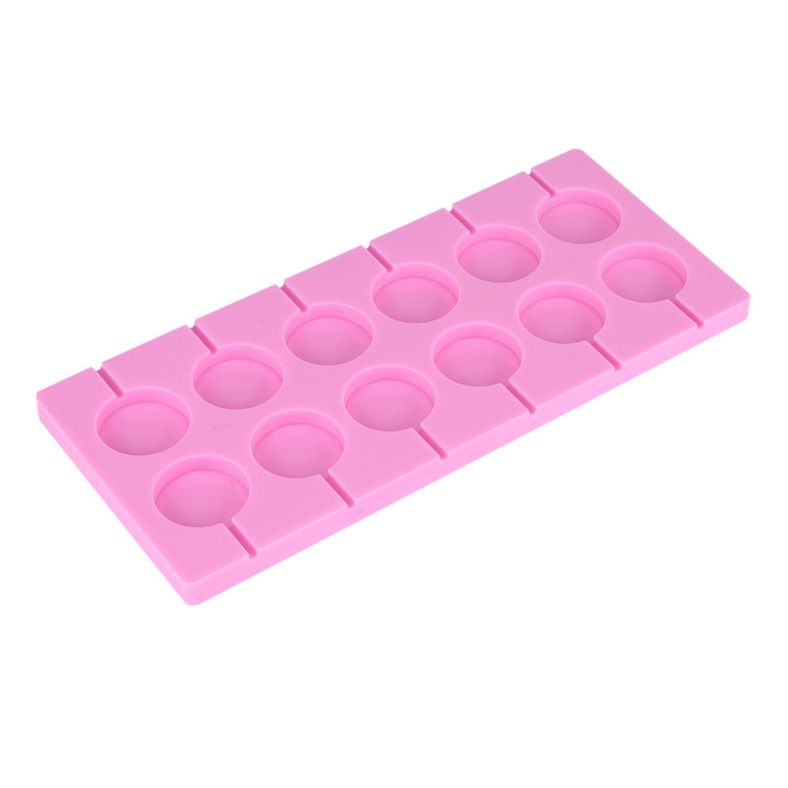Set Mit 12 Runden Silikon-lutscherformen, Pralinen- Und Schokoladenformen, Flexible Antihaft-form