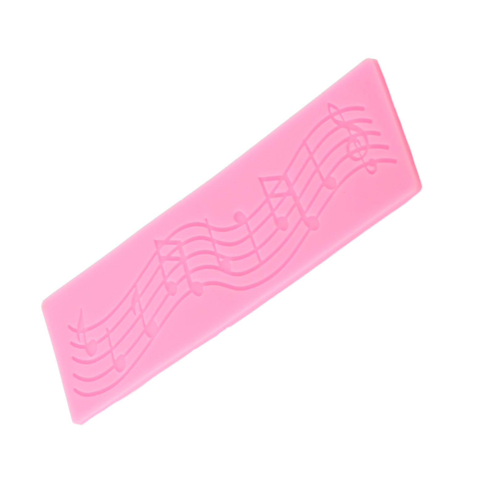 Silikonform Mit Musiknoten Für Fondant, Zuckerpaste Und Tortendekoration – Flexible Matte Mit Musikmotiven, Vielseitiges Backwerkzeug.