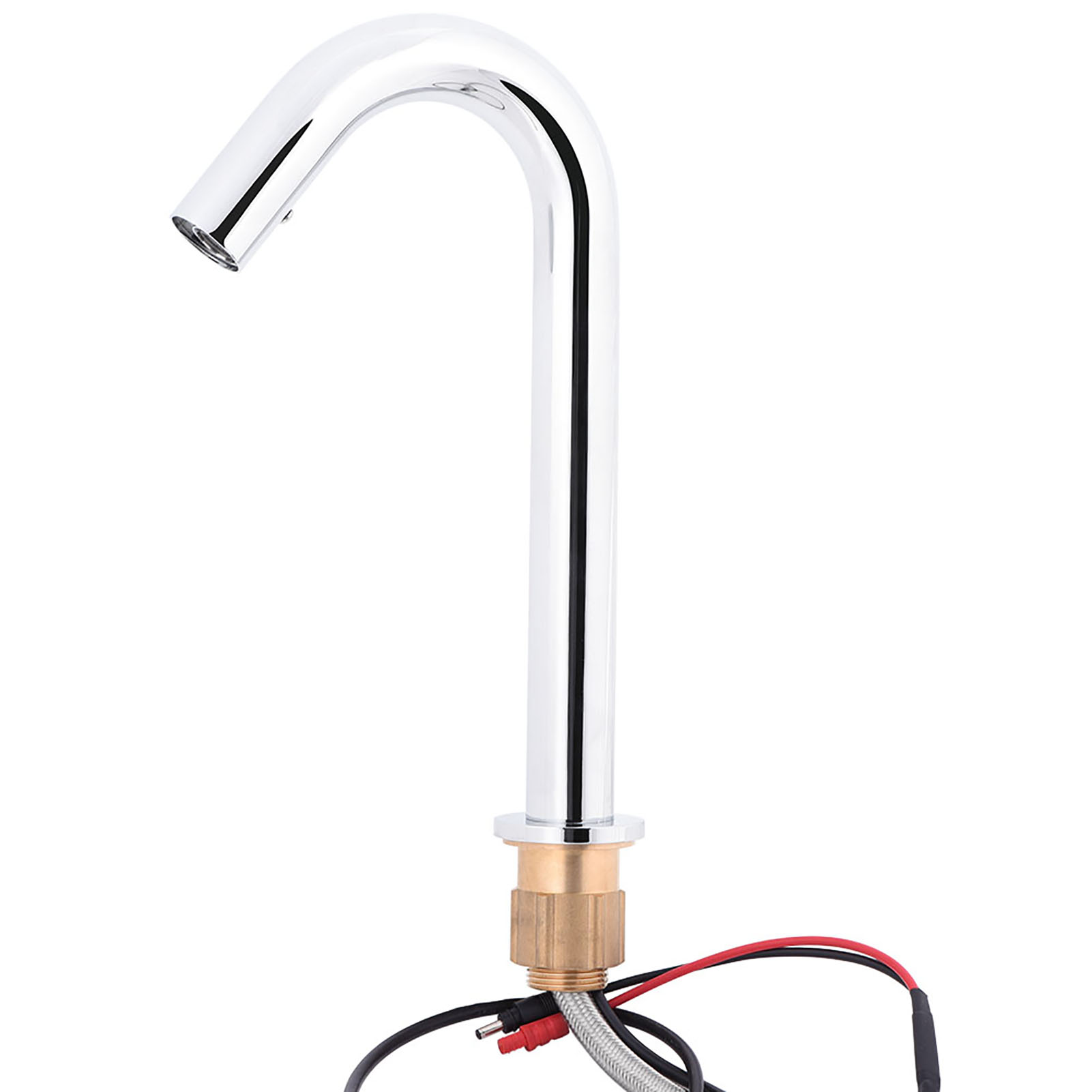 Mit Flexschlauch Automatischer Infrarot-wasserhahn Aus Messing Für Waschbecken, Küchenspüle Und Badezimmer, Sensorarmatur