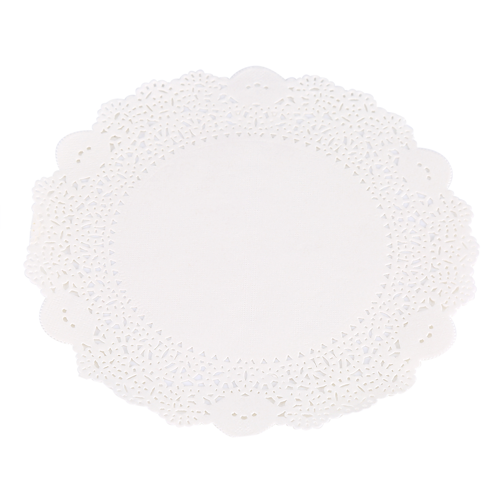 180 Runde Tischsets Aus Dekorativer Papierspitze (24 Cm Durchmesser), Ideal Für Hochzeitsfeiern Und Als Festliche Tortendekoration.