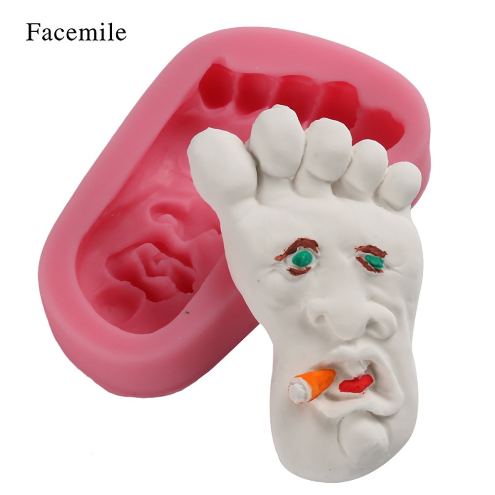 Fußförmige Silikon-puddingform, Diy-werkzeug Für Fondant, Kuchen, Seife, Gebäck, Wiederverwendbare, Flexible Form, Tortendekoration, 1 Stück