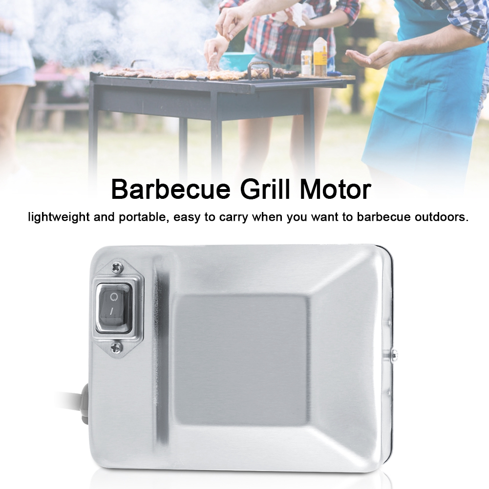 Tragbarer Elektrogrill Aus Edelstahl, Robuster 220-v-motor Mit Eu-stecker, Langlebiger Grill Für Garten Und Camping