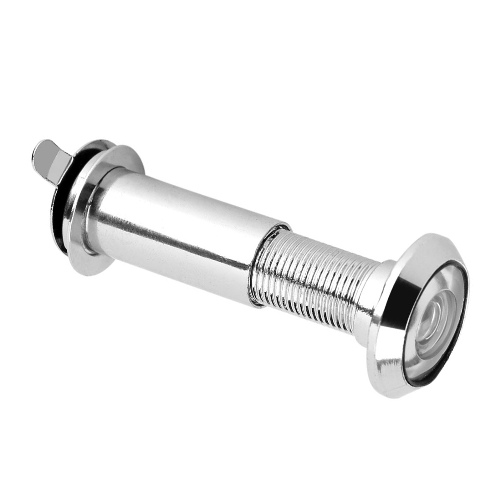Optischer Türspion Mit 220° Weitwinkel, Verstärkter Sichtschutzabdeckung, Robustem Sicherheitsspion, Panoramablick, Diskretem Schutz Und Metalloberfläche.