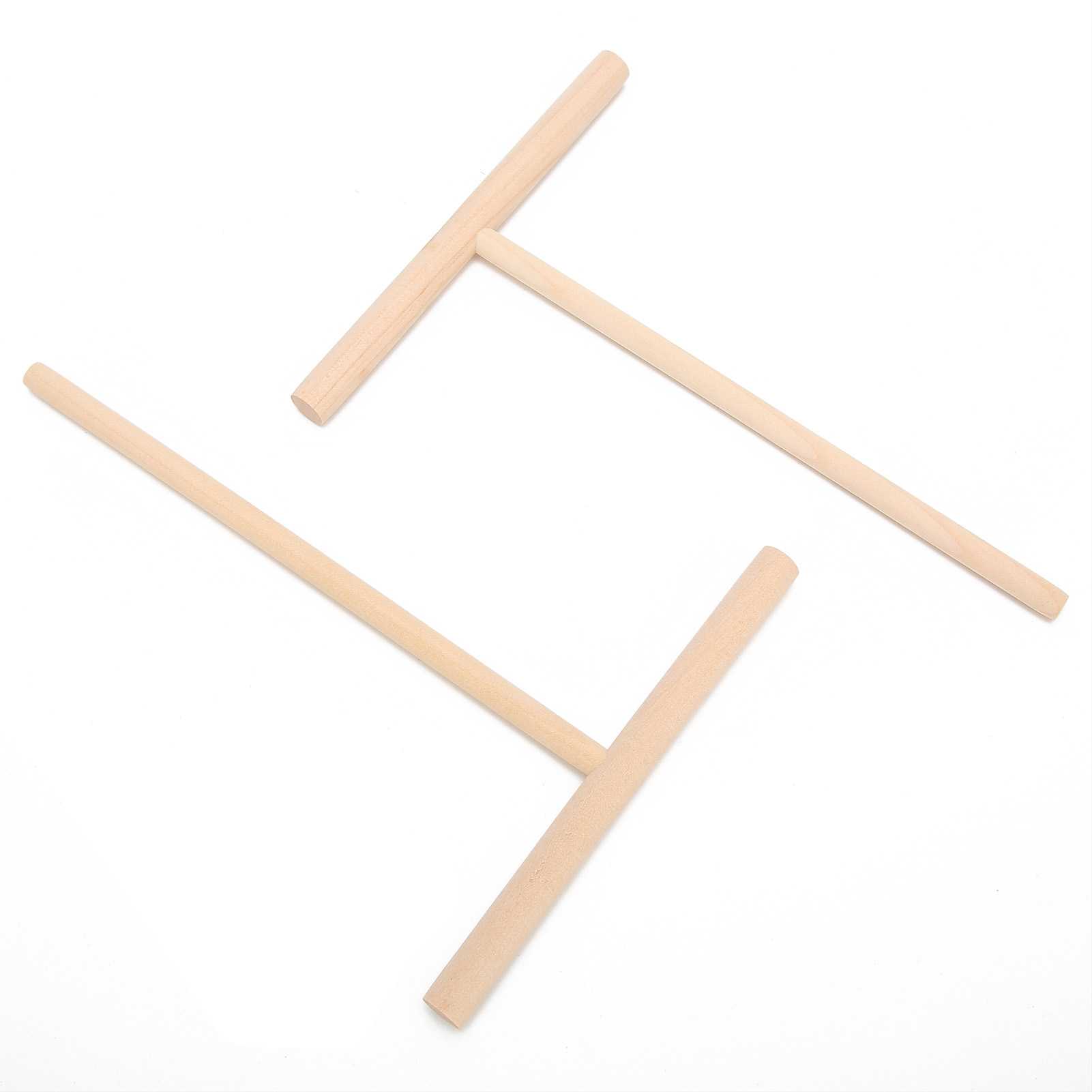 Set Aus 2 T-förmigen Holzspateln Zum Verteilen Von Crêpe-teig, Ein Praktisches Küchenutensil Für Pfannkuchen Und Galettes.