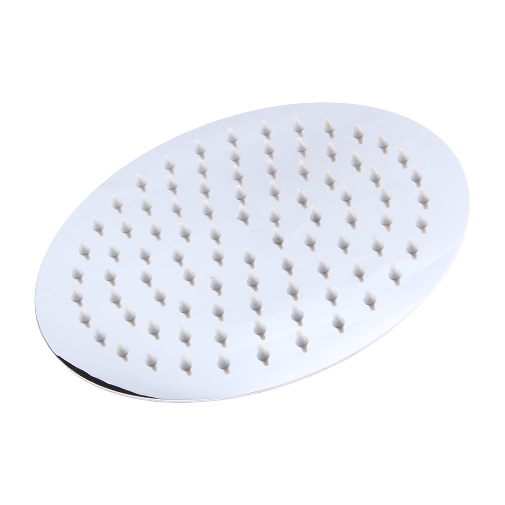 Runde, Verchromte Deckenbrause (20 Cm Durchmesser), Fest Installierte Edelstahl-duschbrause, Breiter Regenstrahl Für Badezimmer, 8-zoll-wandarmatur