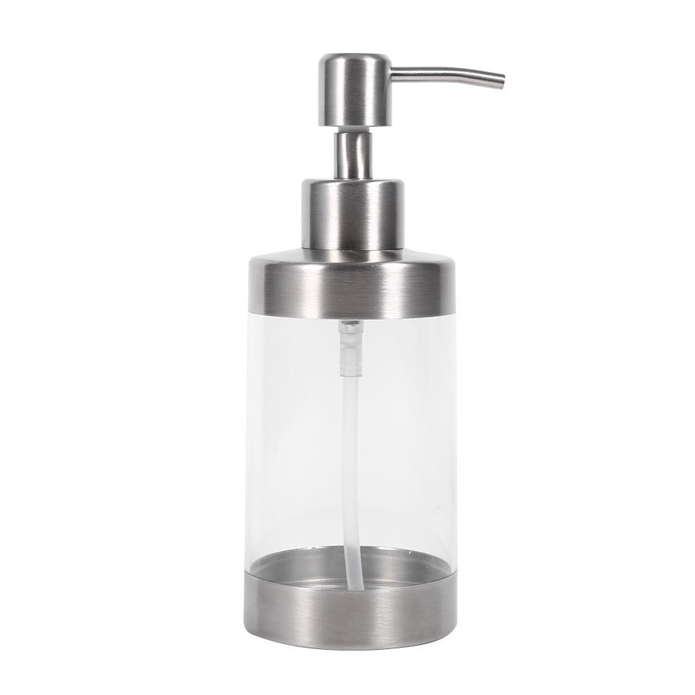 350-ml-seifenspender, Lotionpumpe Aus Edelstahl 304 Und Acryl, 1-teilig, Tischmodell.