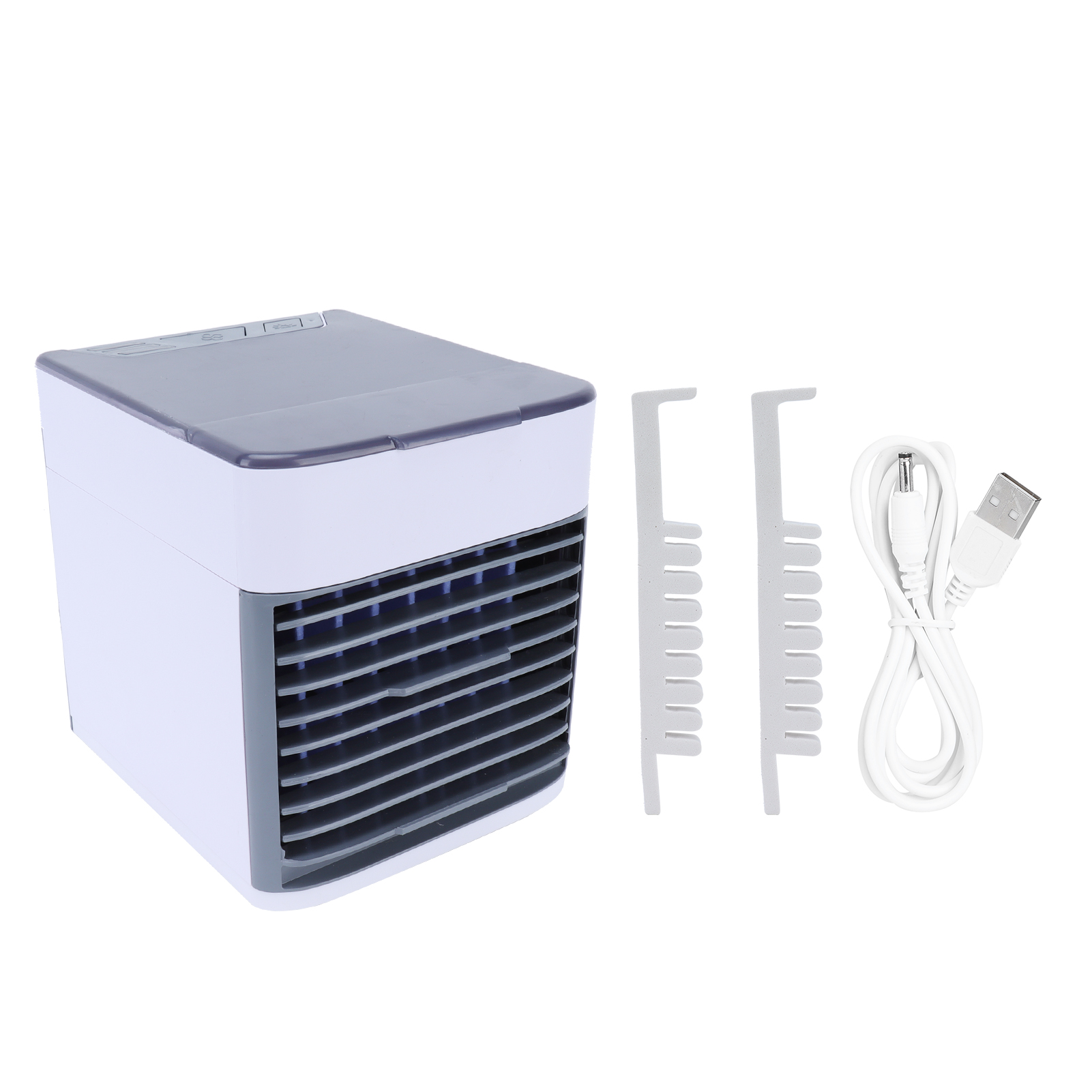 Mini-usb-ventilator, Frischluftkühler, 3-in-1-luftbefeuchter, Leise, Für Büro, Schlafzimmer, Camping, Geringer Stromverbrauch