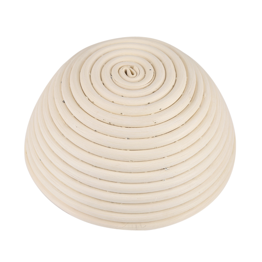 Runder Gärkorb Aus Rattan Im Europäischen Stil Für Brotteig, 18 X 9 Cm, Natürlicher Gärkorb