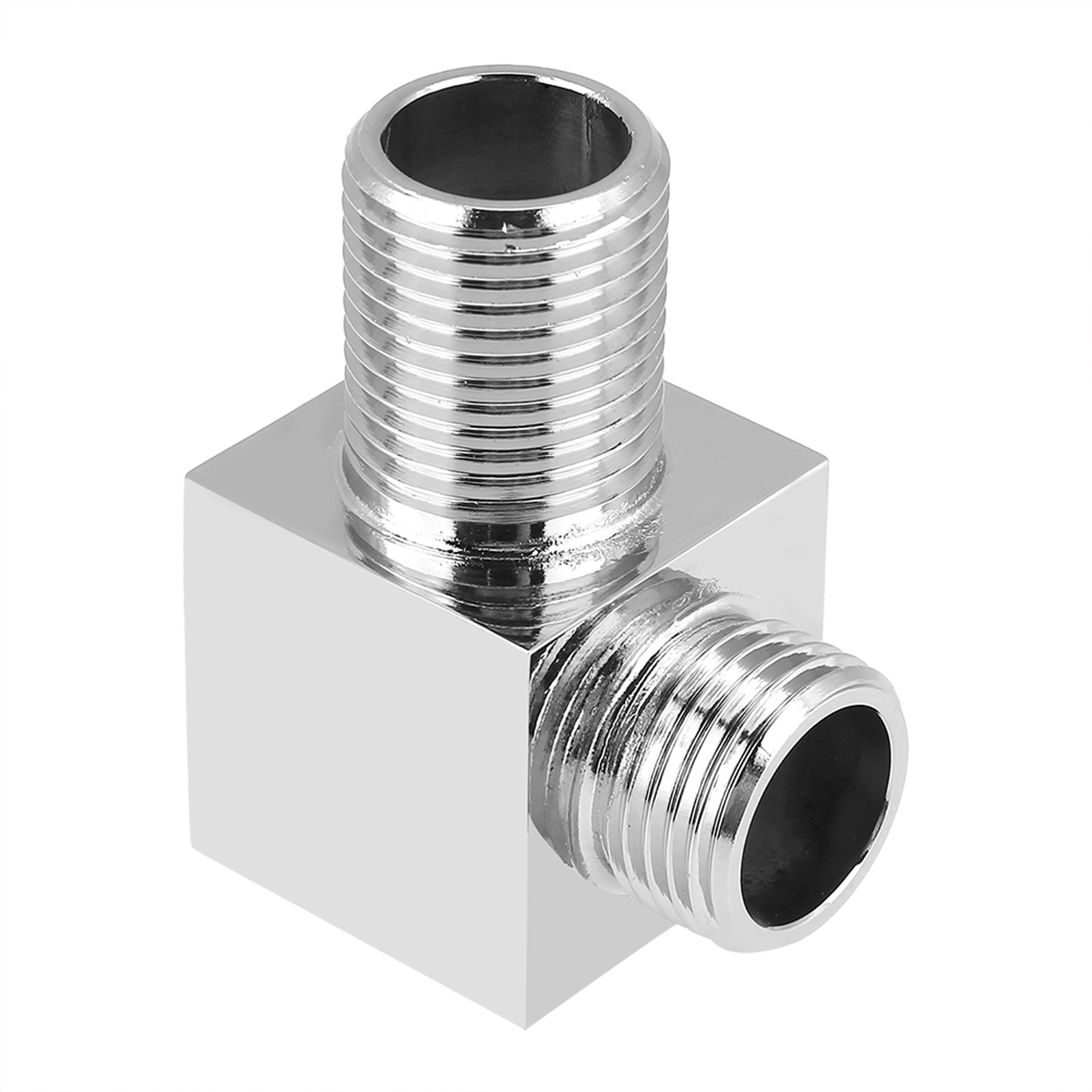 Eckarmatur In Verchromtem Messing, Handbrauseanschluss, Unterputzmontage, Absperrventil, Polierte Oberfläche