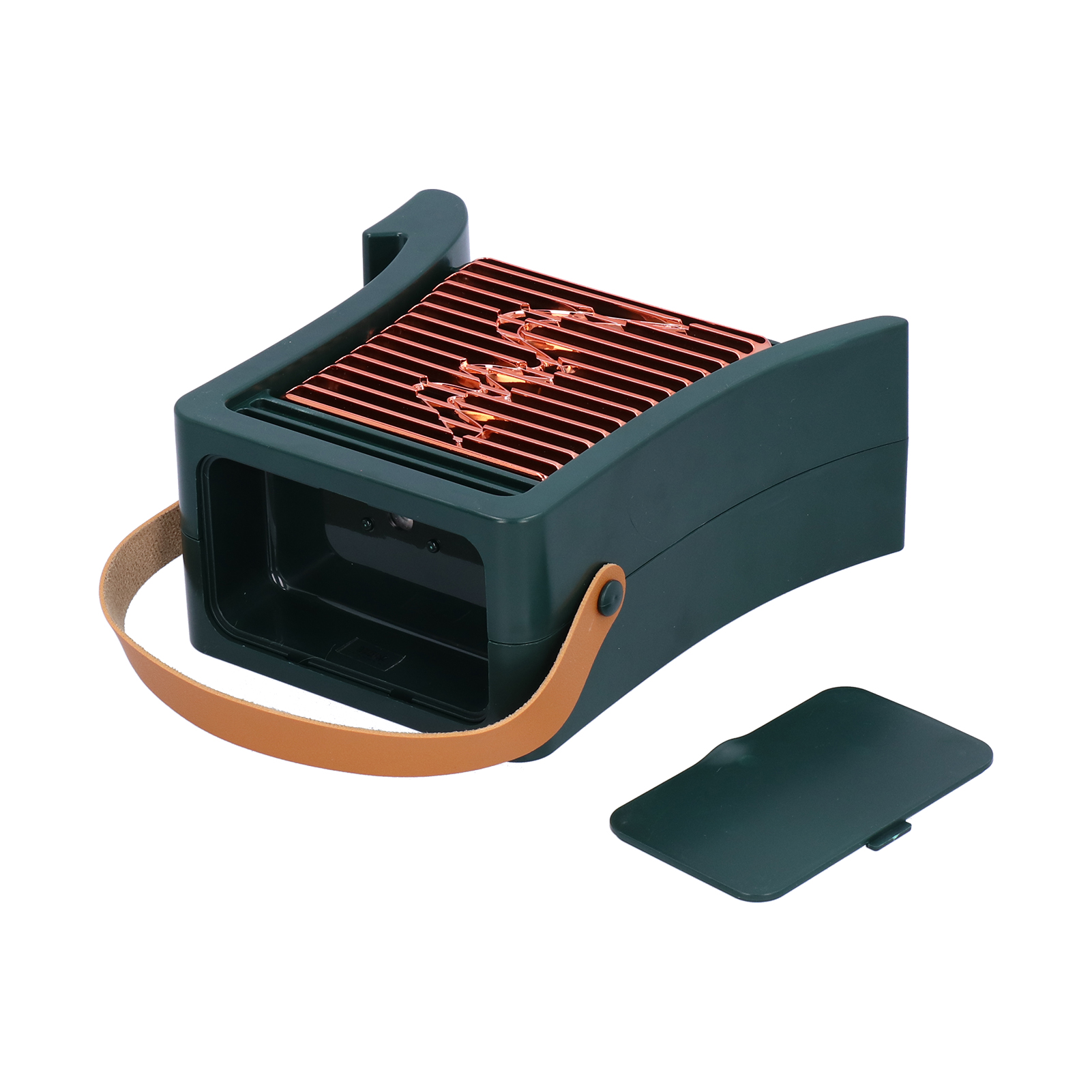 Wiederaufladbarer Usb-ventilator Mit Led-sprühfunktion, Tragbarer Luftkühler Für Wohn- Und Esszimmer, Grün