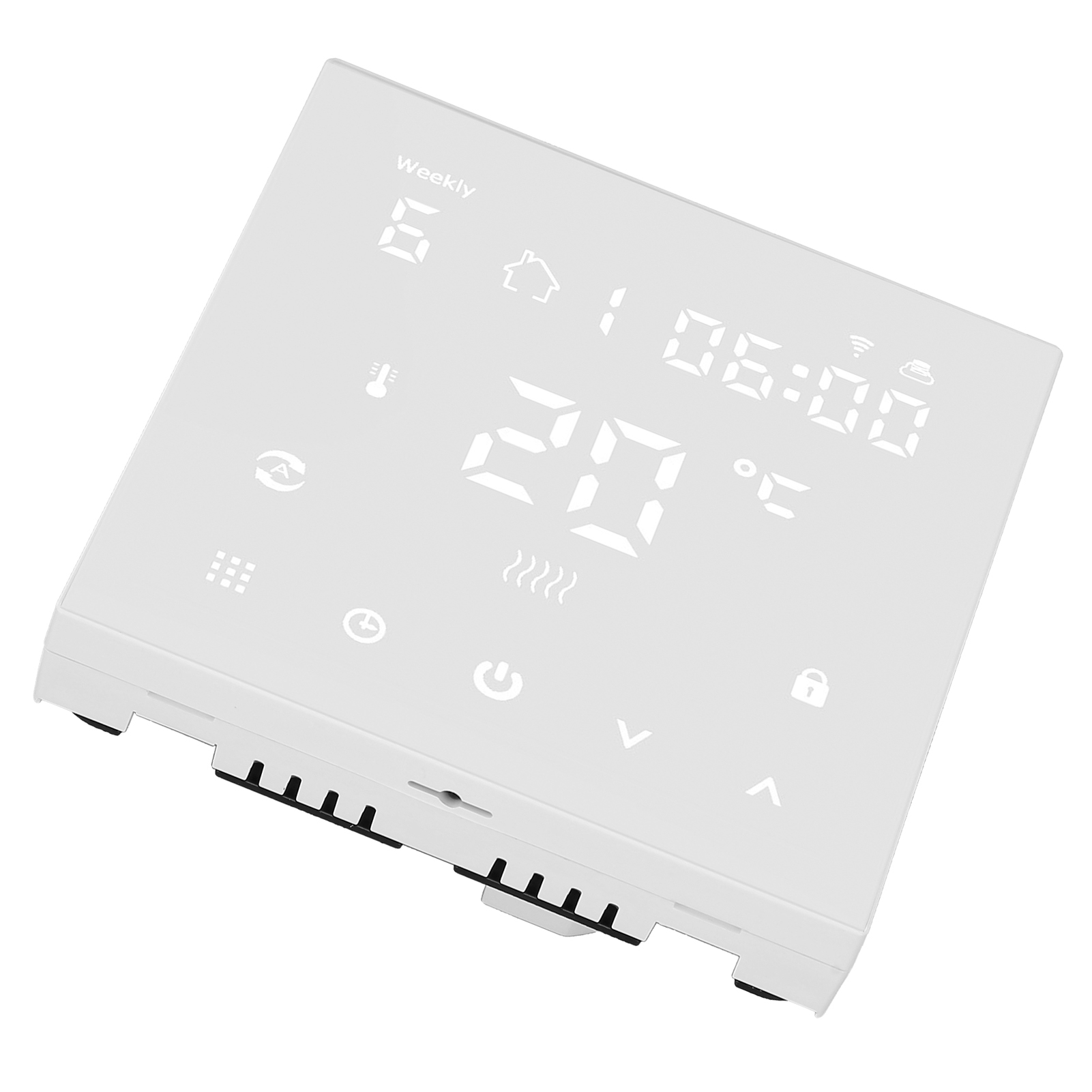 16a Wlan-smart-thermostat Mit Digitalanzeige, Ac90-240v-fernsteuerung Für Smartphones, Programmierbarer Wandregler, Mobilkompatibel
