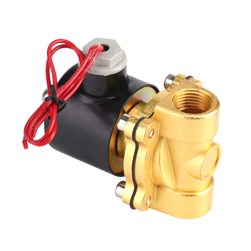 Magnetventil, Normalerweise Geschlossen, 220 V, Dn15 1/2", Messinggehäuse, Geeignet Für Wasser, Öl, Luft Und Gas, 50 Hz Netzanschluss, Für Industrie Und Haushalt