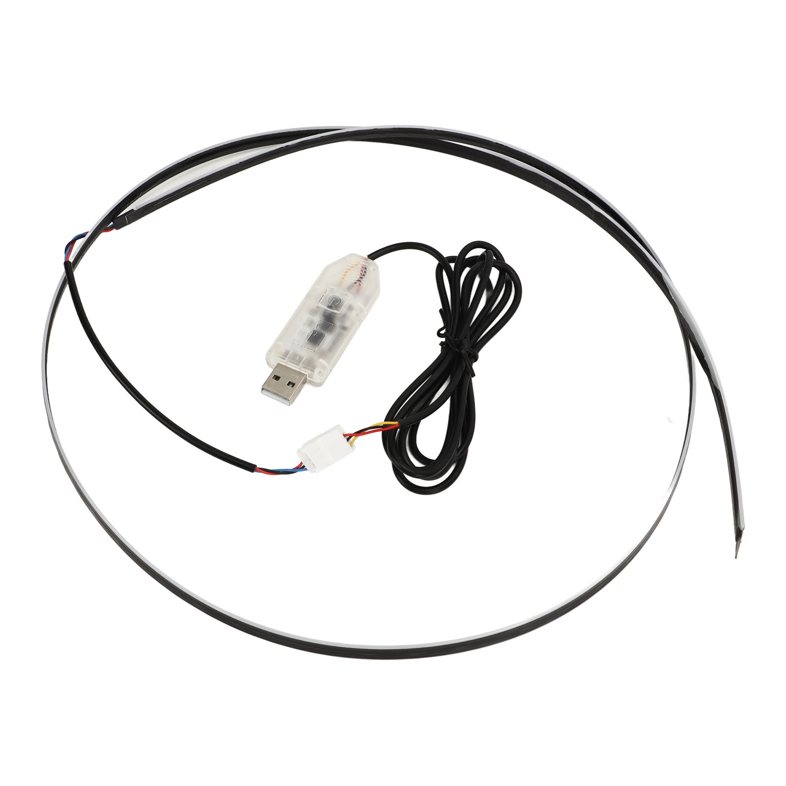 Rgb-led-innenraumbeleuchtungsset Für Autos, Beifahrer-lichtleiste Für Das Armaturenbrett, Fernbedienung Und App-steuerung, Ambientebeleuchtung Im Auto