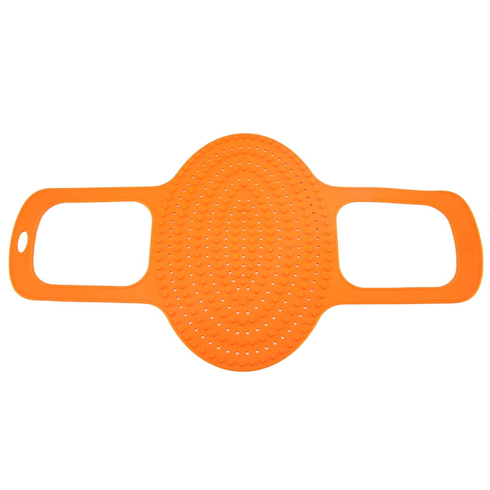 Set Mit 2 Orangefarbenen Geflügel-backmatten, Hitzebeständiges, Lebensmittelechtes Silikon, Antihaftbeschichteter Bräter Für Den Backofen