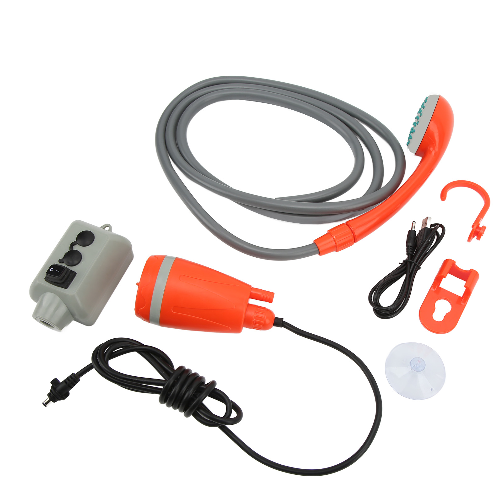 Tragbare Campingdusche Mit Usb-aufladung, Universelle Außendusche Für Wohnwagen, Boot, Auto, Wasserdicht, Praktisch.