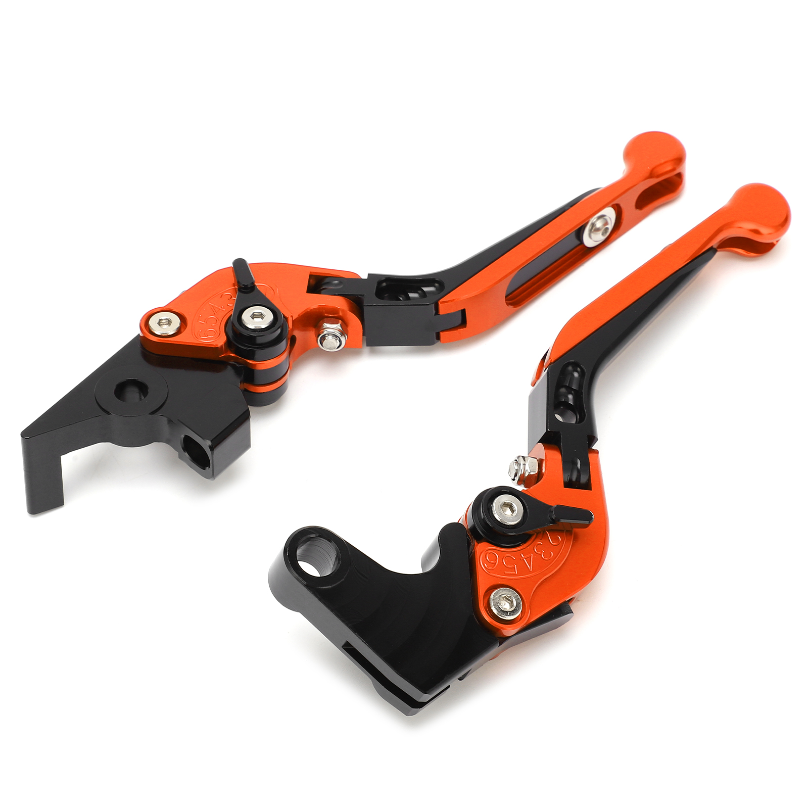 Cnc-gefräster, Verstellbarer Kupplungs- Und Bremshebel Aus Aluminiumlegierung Für Motorräder, 2-teiliges Ersatzteilset Für Yamaha Xj6 Diversion 2009-2015, Farbe: Orange.