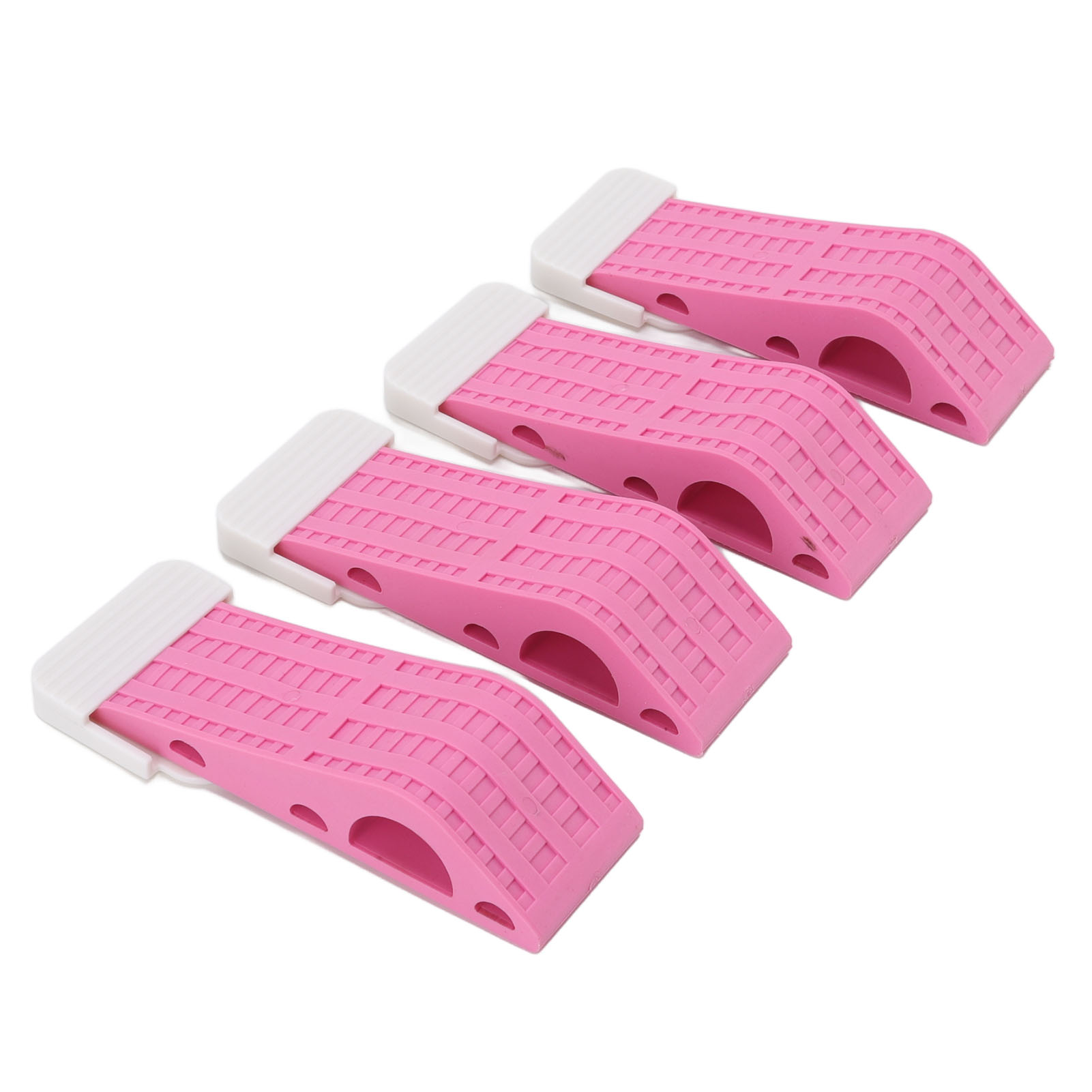 Stück Türstopper Aus Gummi, Rutschfest, Sicherheitskeil, Feststehend, Kein Verrutschen, Rosa