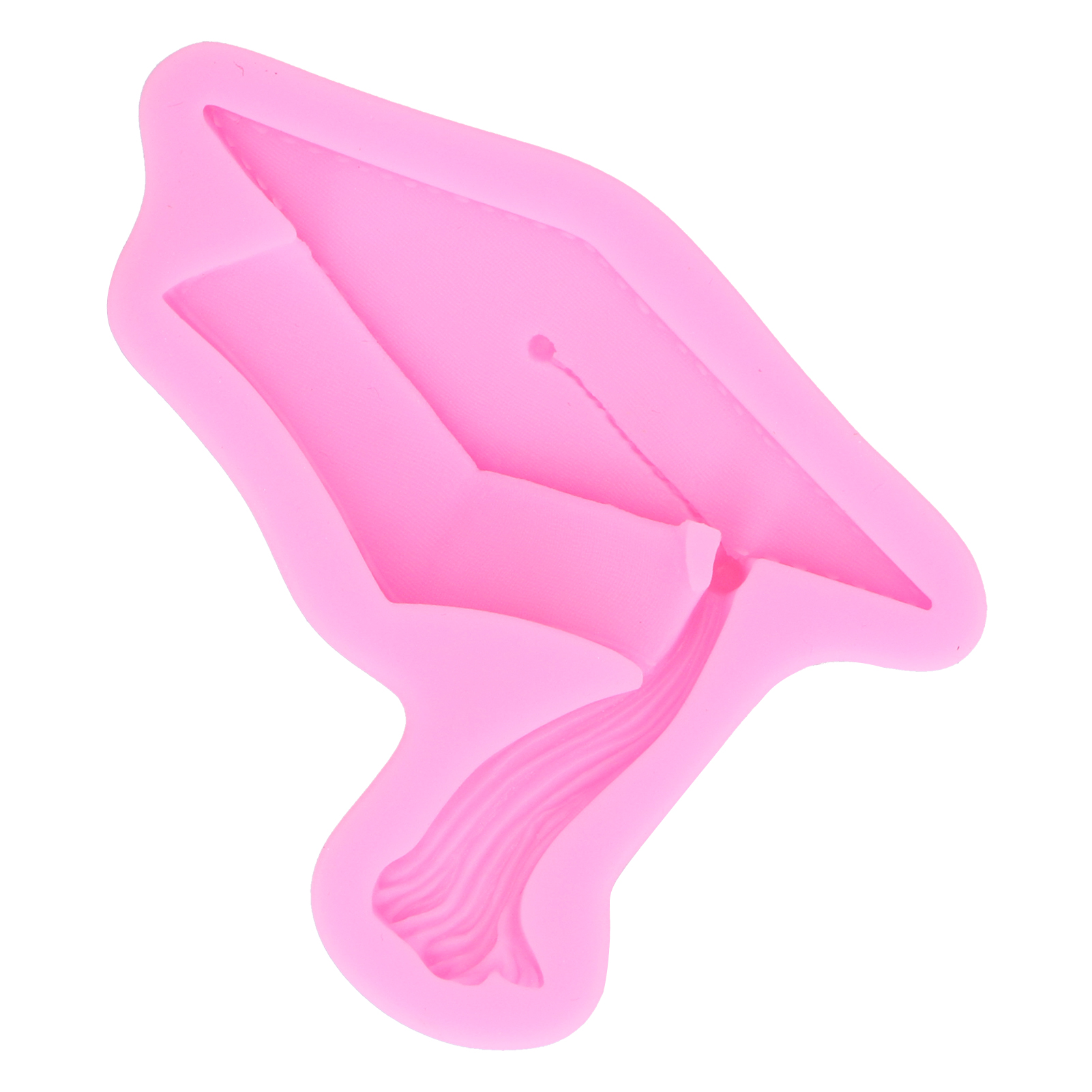 Silikonform In Form Einer Doktorhut-form Zum Backen, Tortendekoration, Für Schokolade, Fondant, Rosa, Wiederverwendbar