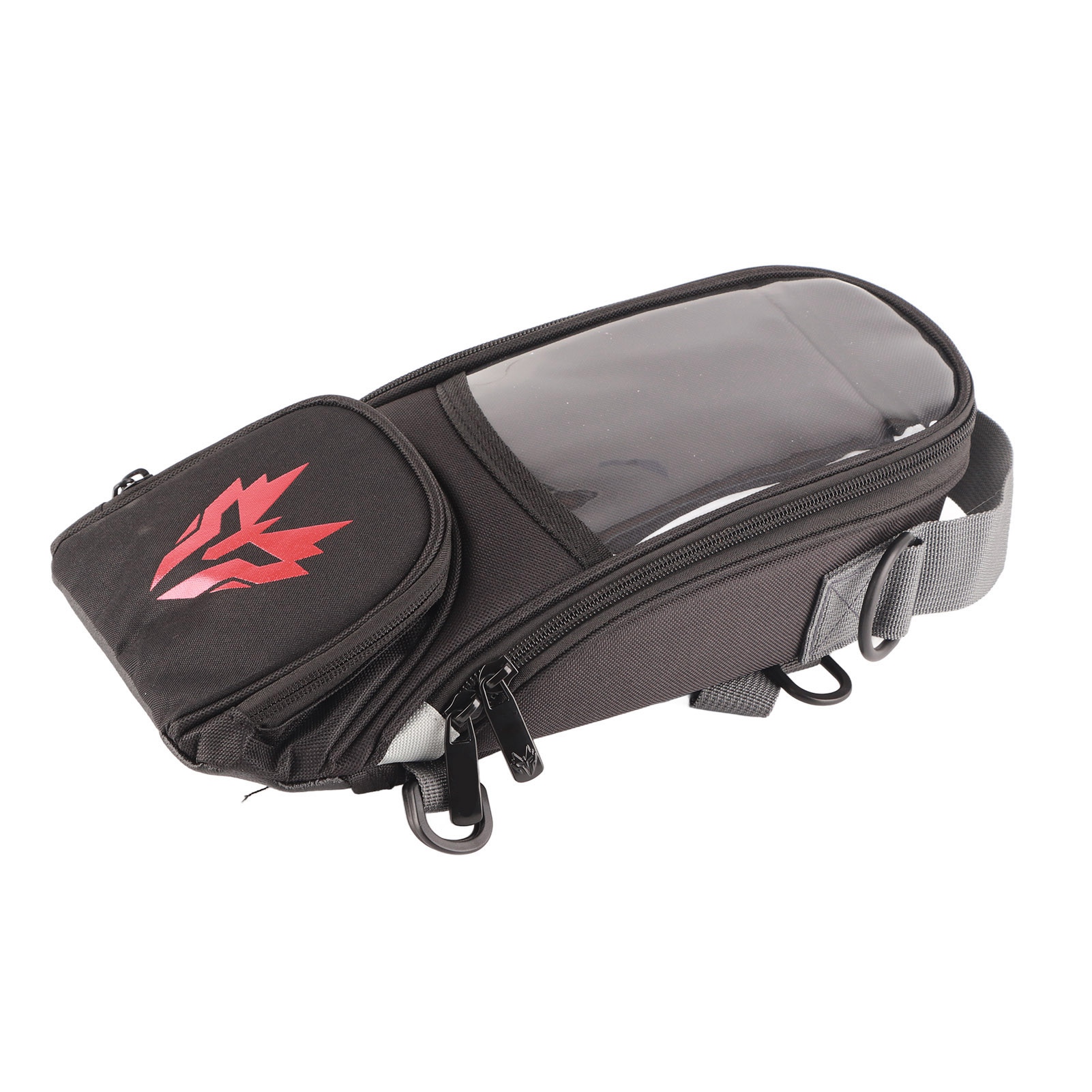 Motorrad-tankrucksack Mit Magnetverschluss, Oxford-gewebe, Hochfest, 4,5 L Fassungsvermögen, Navigationssystem, Rot