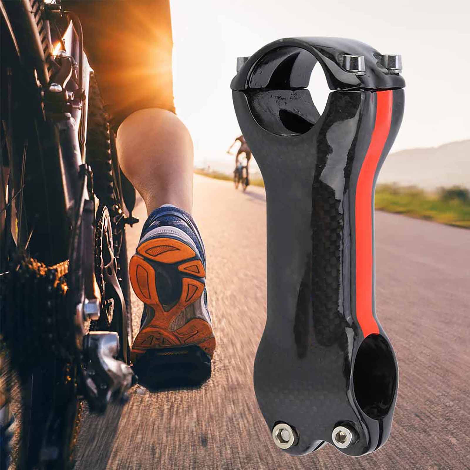 Carbonfaser-lenkervorbau Für Rennrad Und Mountainbike, Passend Für 31,8-mm-lenker, Fahrradzubehör (c)