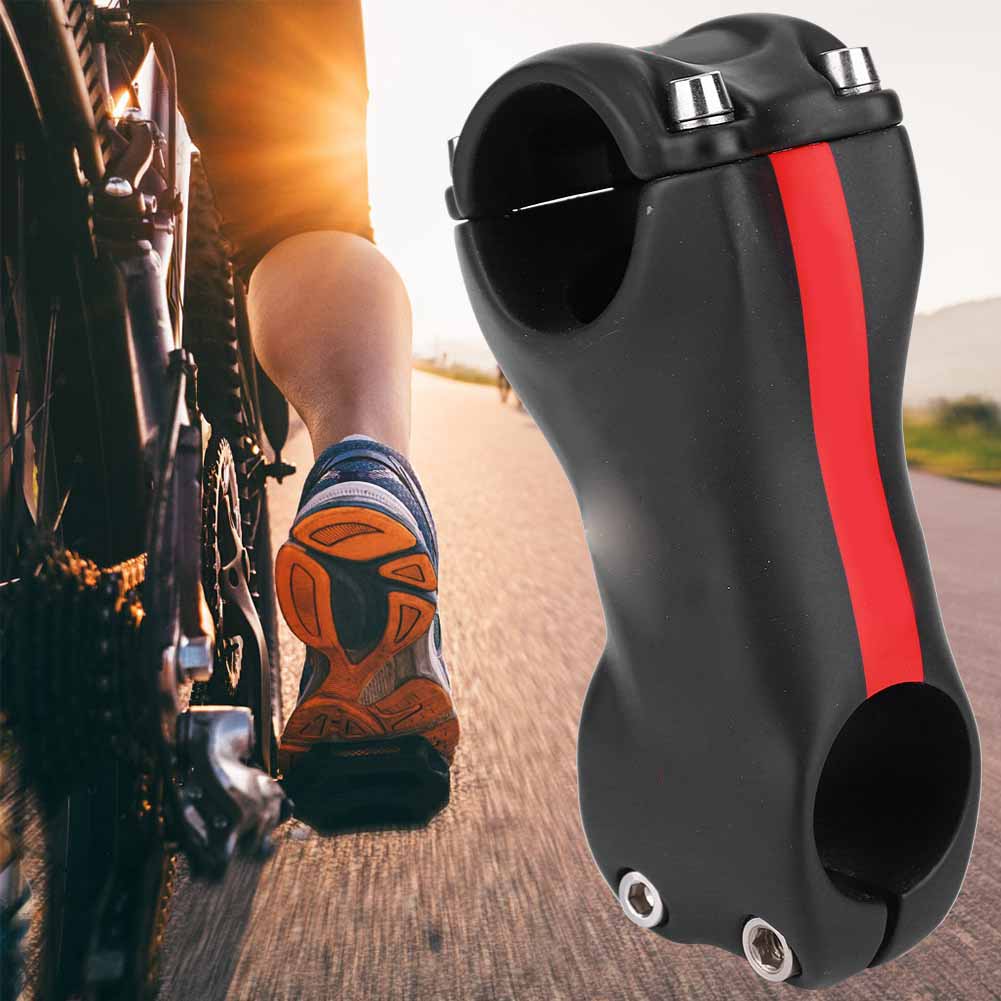 Mattierter Vollcarbon-vorbau Für Mountainbike Und Rennrad, Minus 17° (rot, 70 X 31,8 Mm)