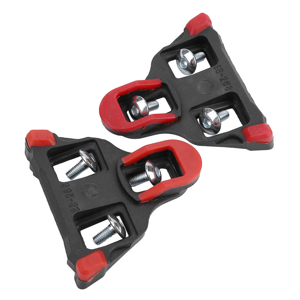 1 Paar Pedalplatten Mit Selbstverriegelungssystem Für Mountainbikes Und Rennräder (rot)