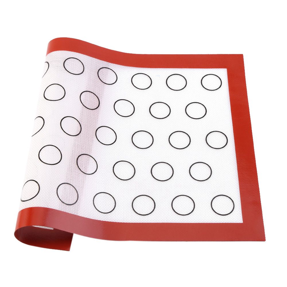 Antihaft-backmatte Aus Silikon Für Backofen, Backblech, Macarons, Kuchen, Kekse, Küchenutensil (rot)