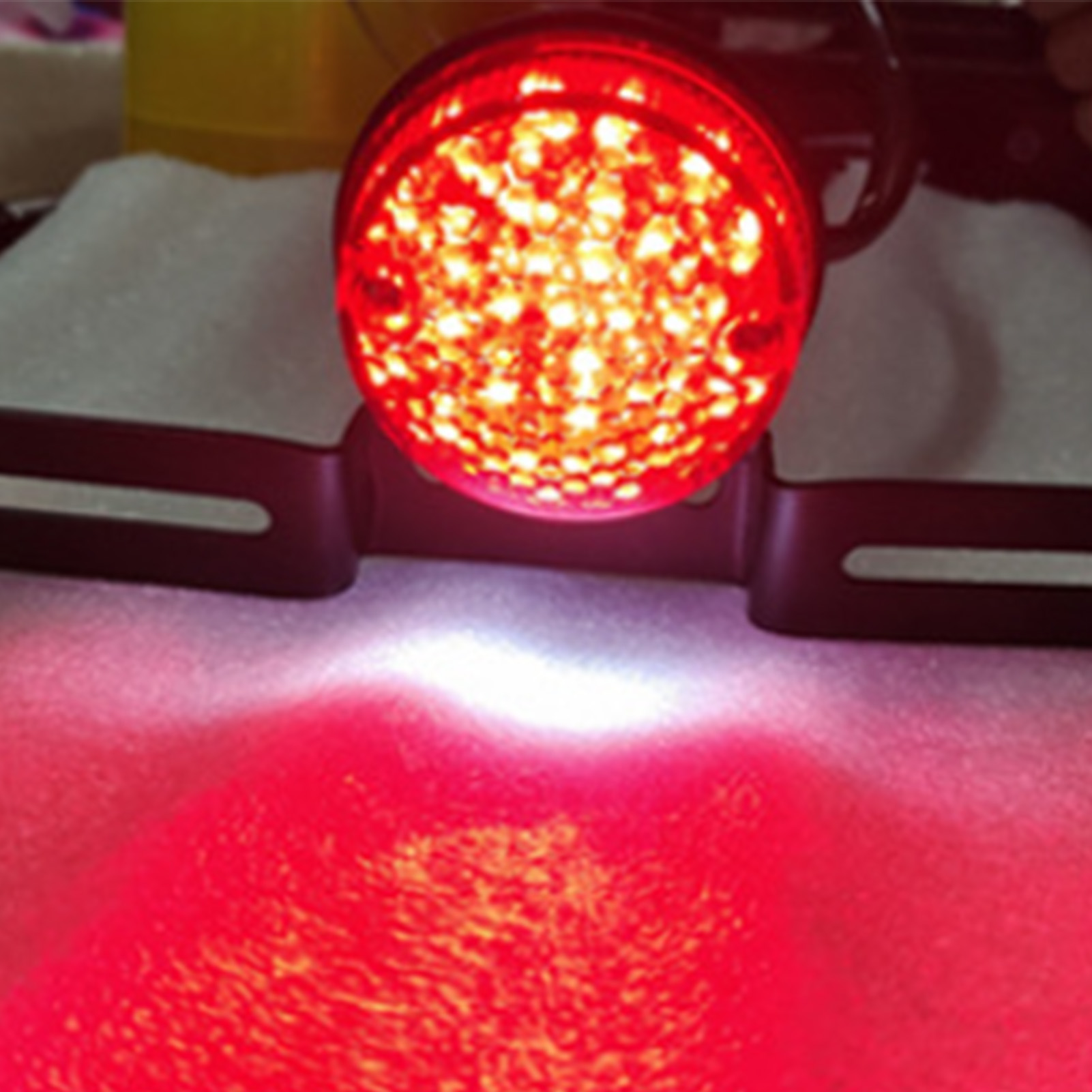 Motorradrücklicht Mit Kennzeichenhalter, Wasserdicht, Ultrahell, Universell Für Motorrad-customizing