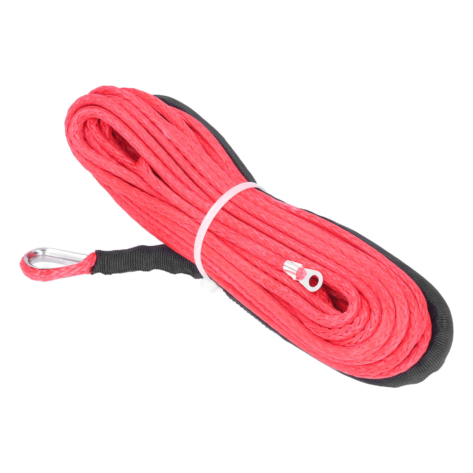 Seilwinde, 6 Mm X 15 M, Rote Kunstfaser, Smittybilt-ersatzteil, Für 4x4 Suvs, Pickups Und Quads, Robustes 1/4-zoll-zugseil