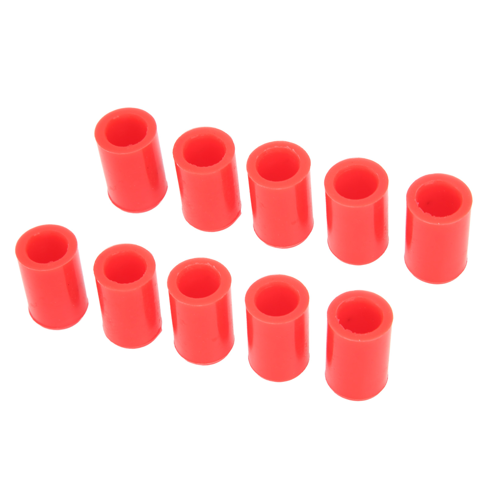 Rote Silikonstopfen 12 Mm X 10 Für Vakuumansaugschläuche, Schlauchverschlussspitzen, Endkappen, Flexible Stopfen.