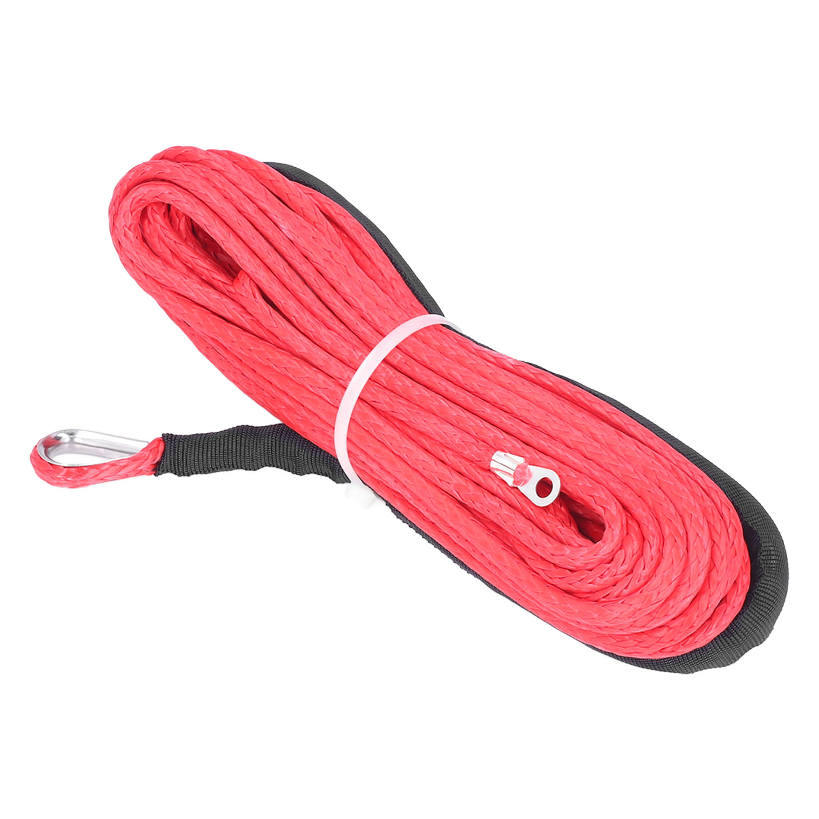 4,8 Mm X 15 M Seilwinde Aus Synthetischen Fasern, 5500 Lb Bruchlast, Wasserdicht, Rot, Für Atv-, Utv- Und Anhängerwinden