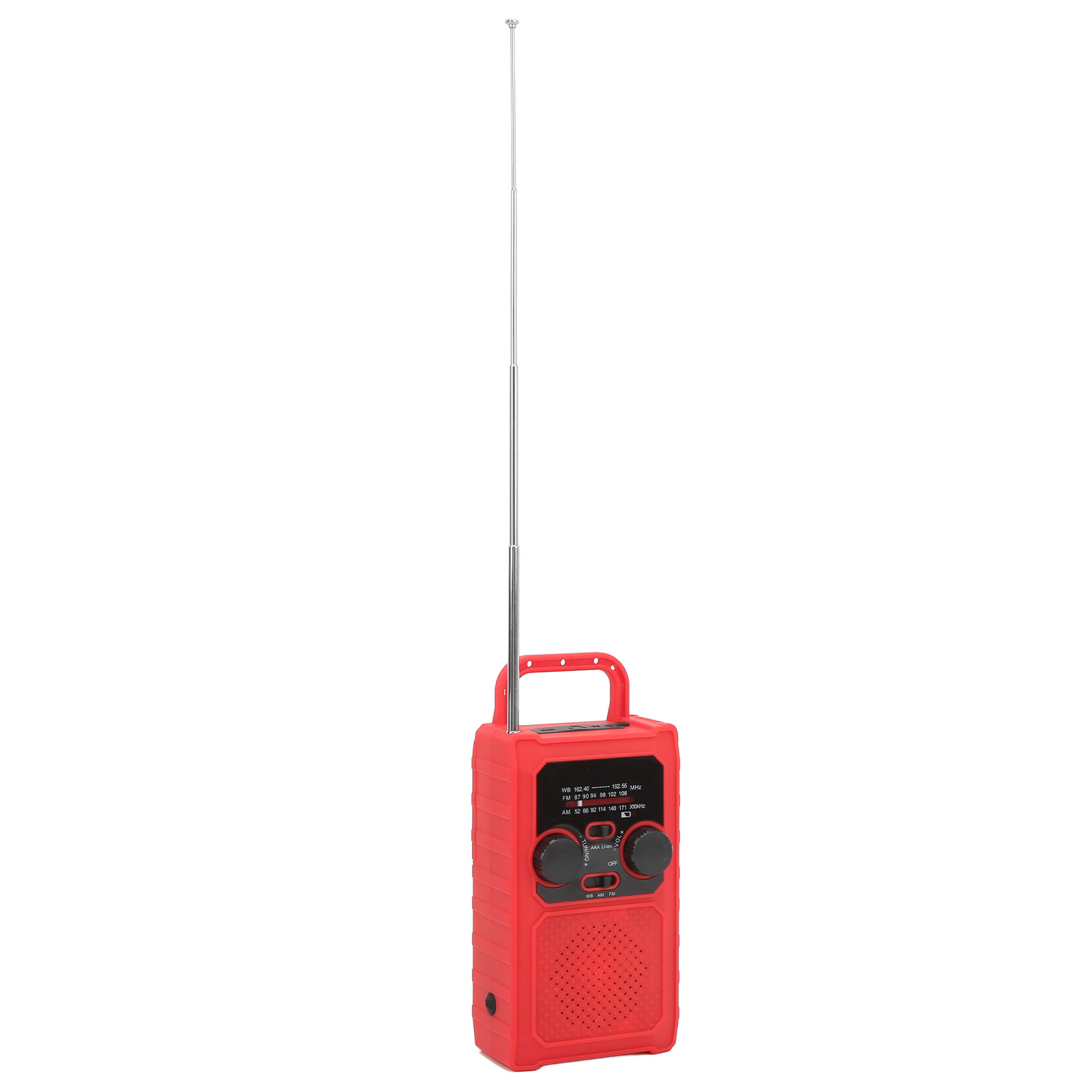 Noaa Am/fm-notfallradio Mit Kurbelantrieb, Solar-powerbank, Taschenlampe Und Leselampe, Kopfhöreranschluss, Notfallwetterradio