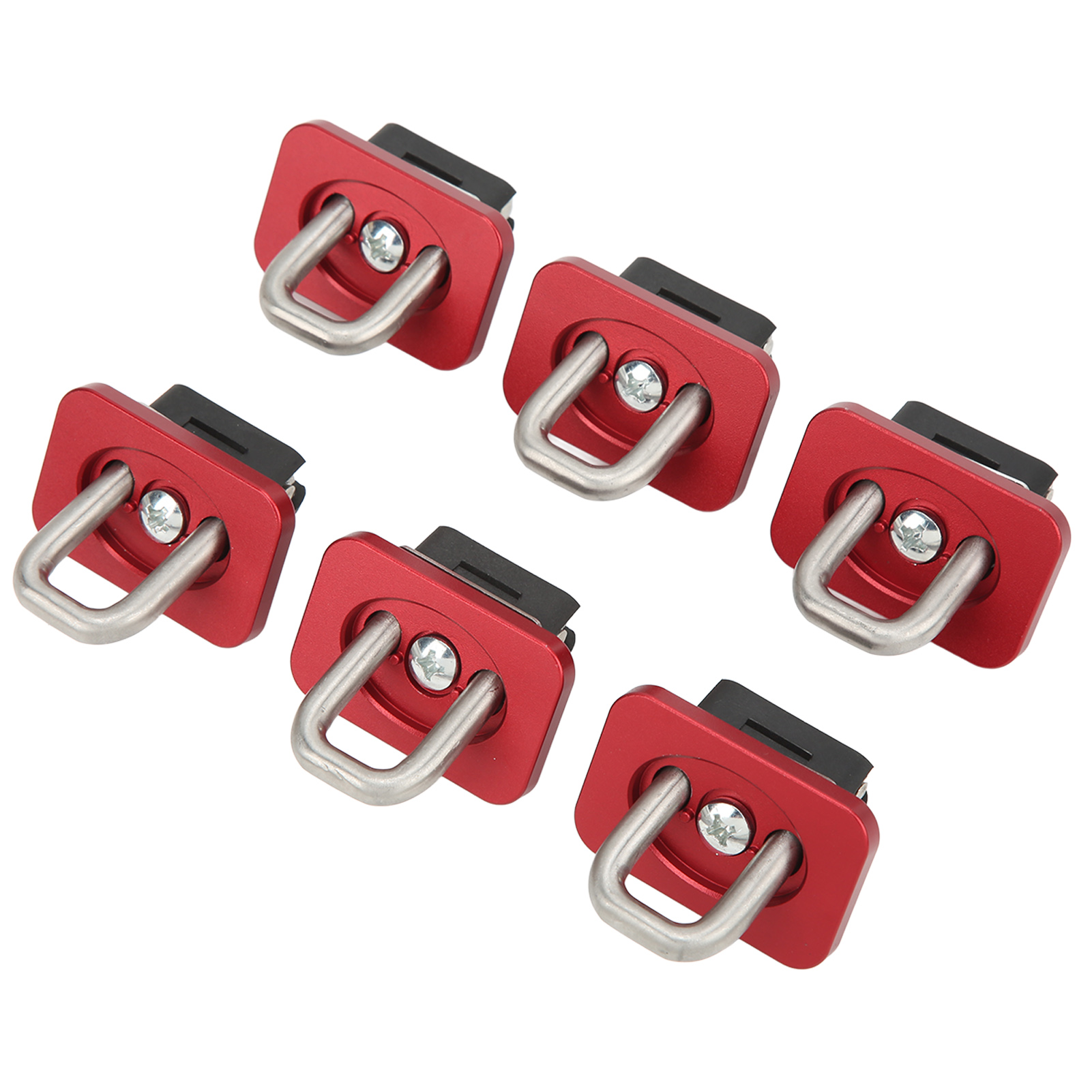 6-teiliges Set Zurrösen Aus Edelstahl Für Lkws, Kipperhaken, 1000 Lbs (ca. 454 Kg), Ersatzteil Für Chevy Silverado 2007–2021, Rot