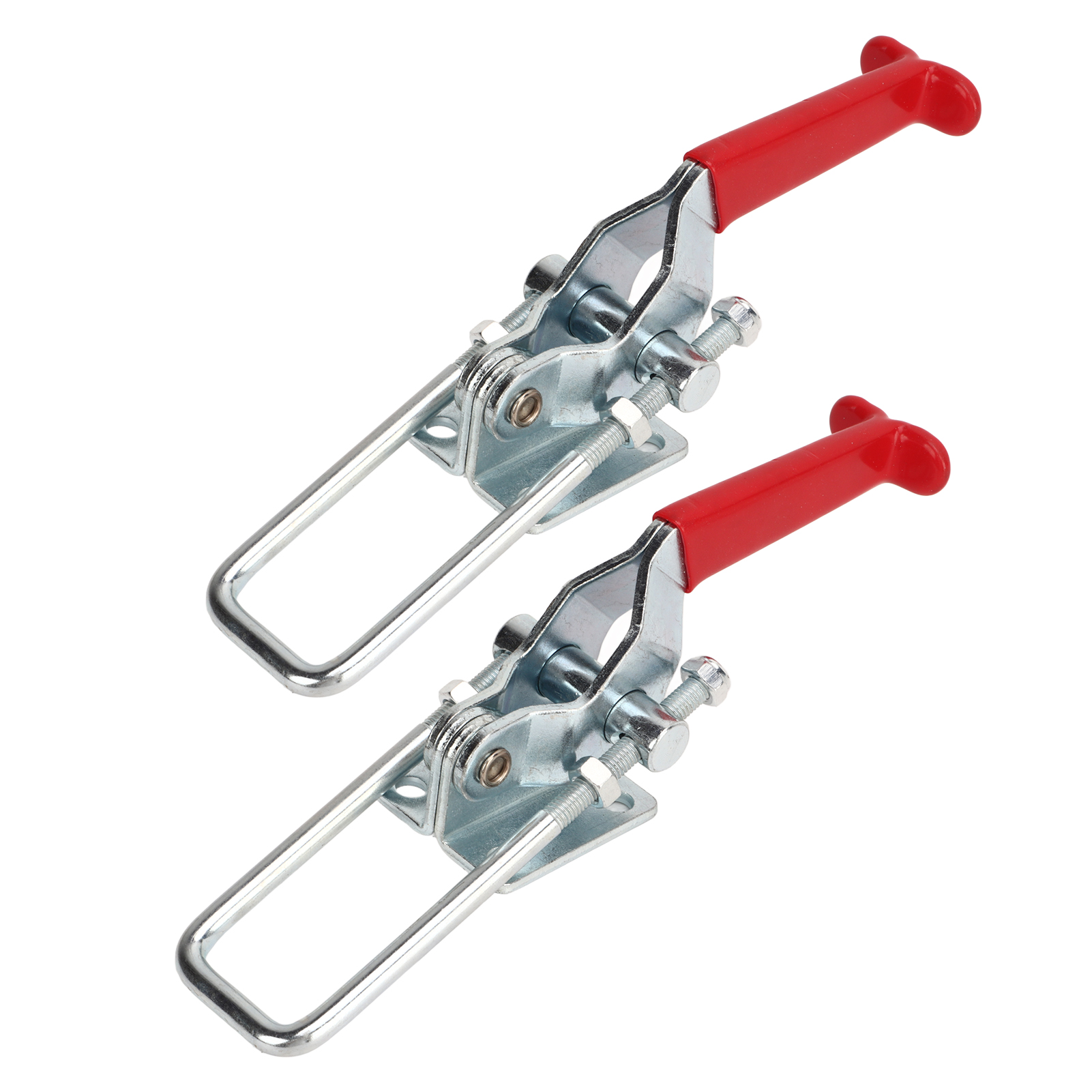 Set Mit 2 U-förmigen Kniehebelklemmen, 900 Kg Tragkraft, Verstellbare Selbstsichernde Klemmung, Robust Für Anhänger Und Wohnmobile