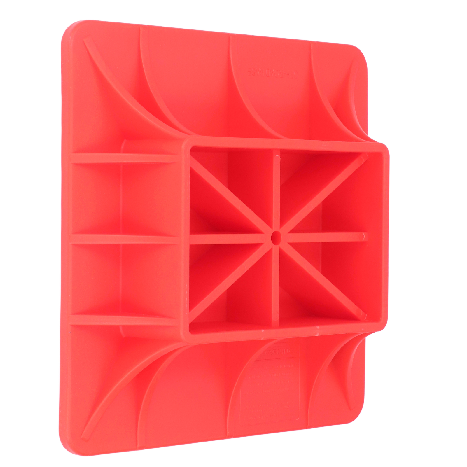 Robuster, Roter All-terrain-hebeblock Aus Bruchfestem Nylon Für Sand, Schlamm, Gras Und Weichen Untergrund – 4x4-wagenheber, Stabilisierungsplatte