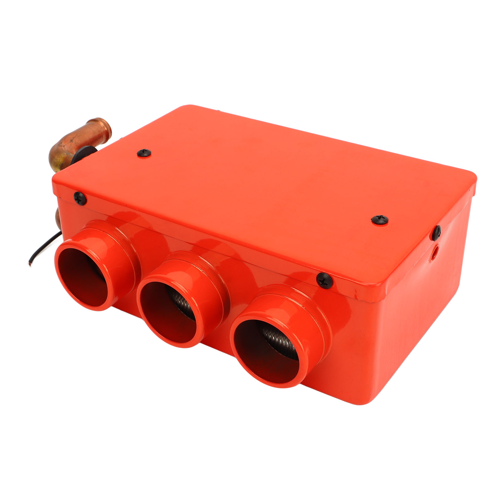 3-loch 50w Rote Windschutzscheibenheizung, Kleine 12v Tragbare Autoheizung Mit Ventilator, Antibeschlag-autozubehör, Schnelles Enteisen
