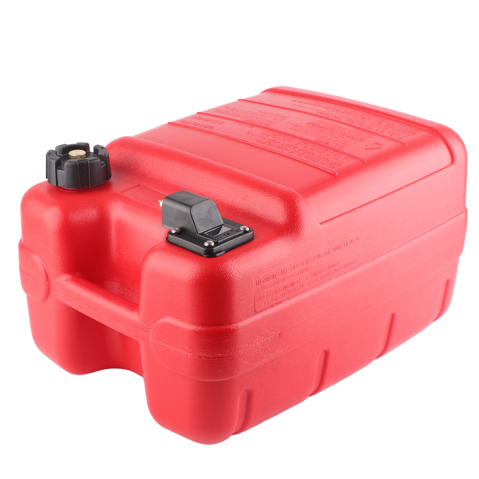 24-liter-tragbarer Bootskraftstofftank Mit Rotem Auspuff, Ersatz Für Yamaha, Robuster Externer Kraftstofftank