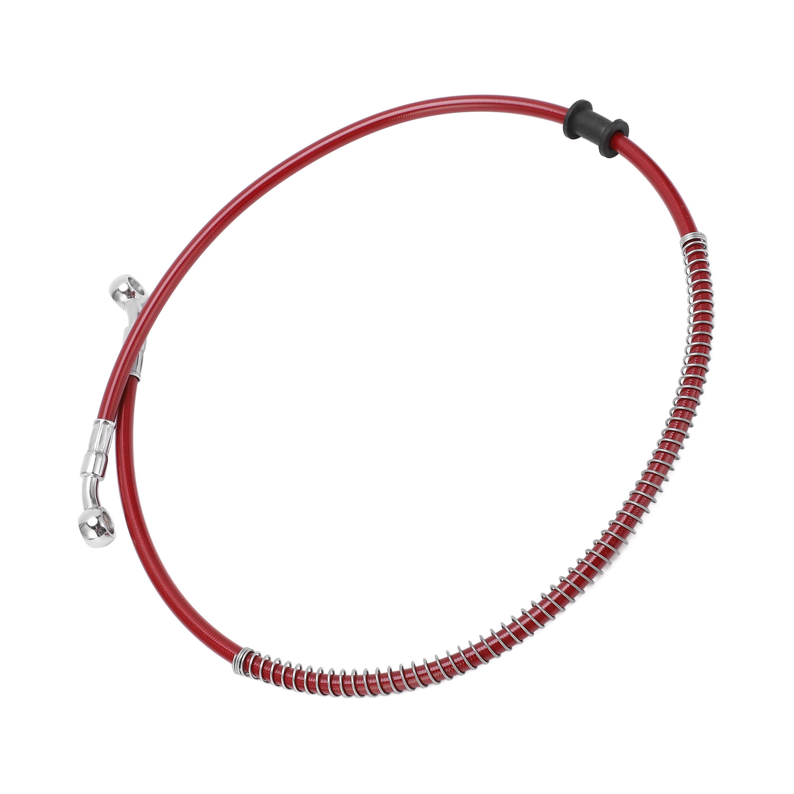 Flexible 90 Cm Motorradbremsleitung, Rot, Stahl- Und Pvc-schlauch, Tragbares Universelles Motorradzubehör